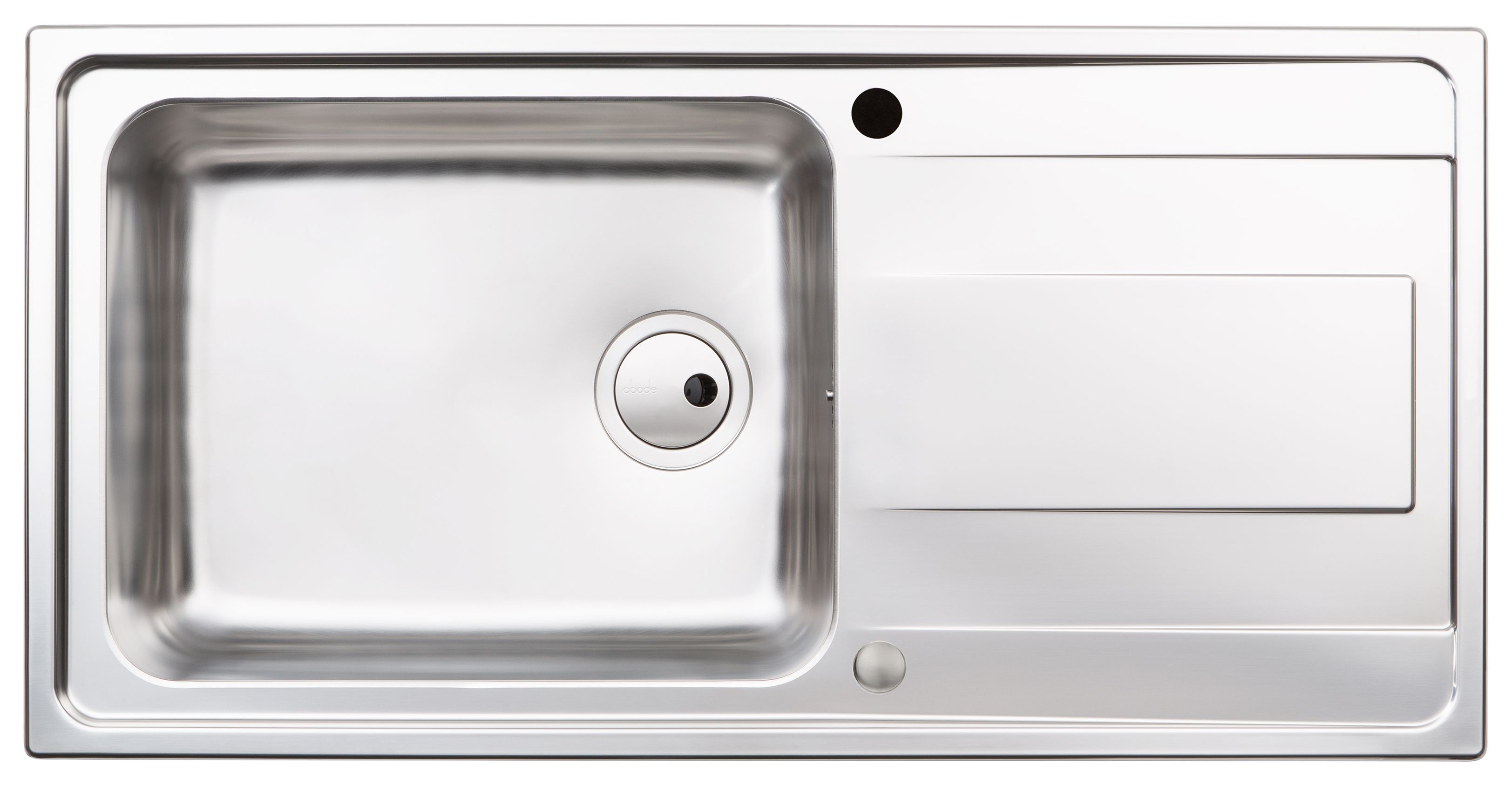 Abode Ixis 1 Bowl Kitchen Sink - Stainless Steel