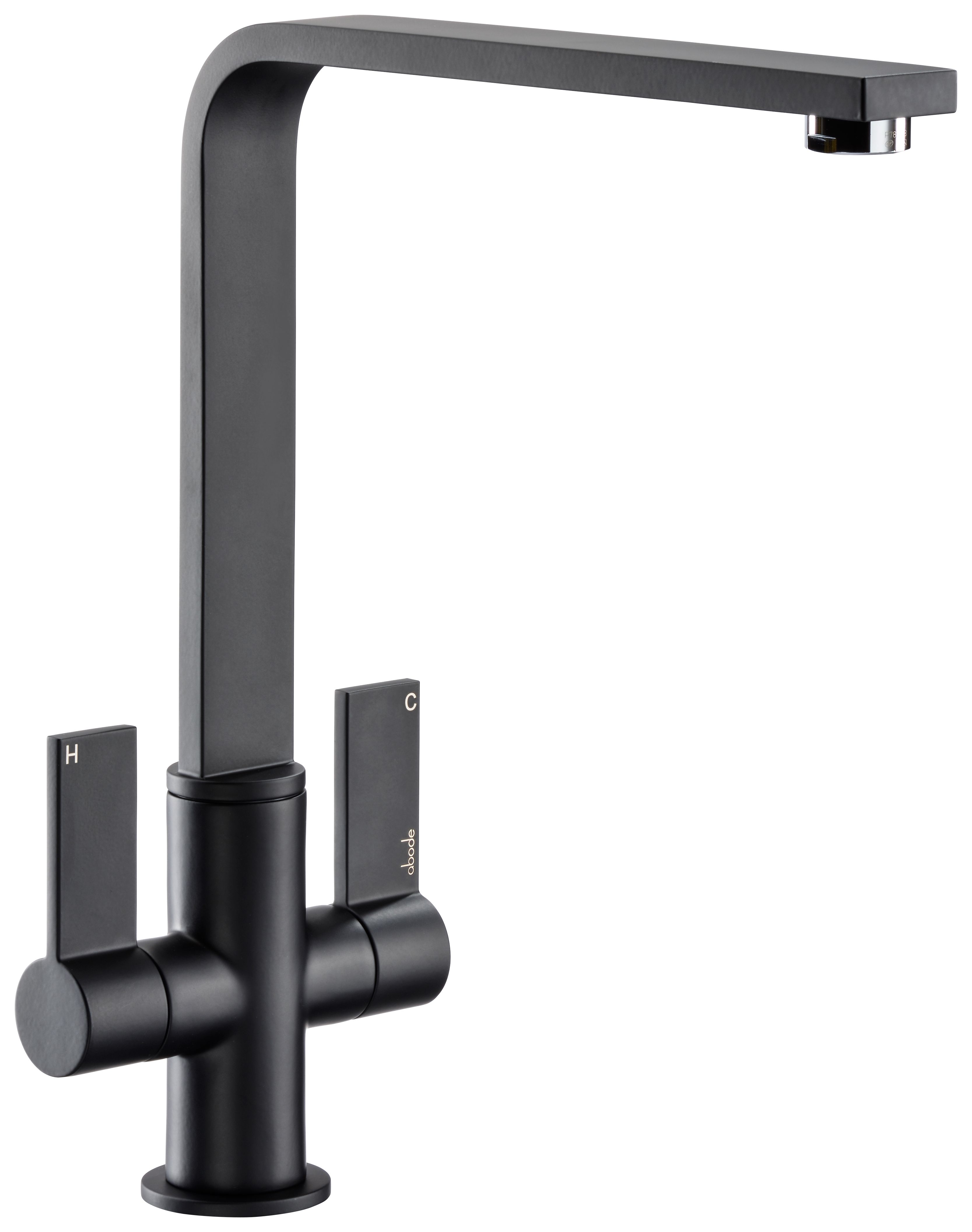 Image of Abode Quantic Monobloc Kitchen Tap - Matt Black