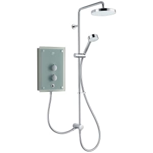 Mira Azora Dual 9.8 kW Electric Shower - Frosted Glass