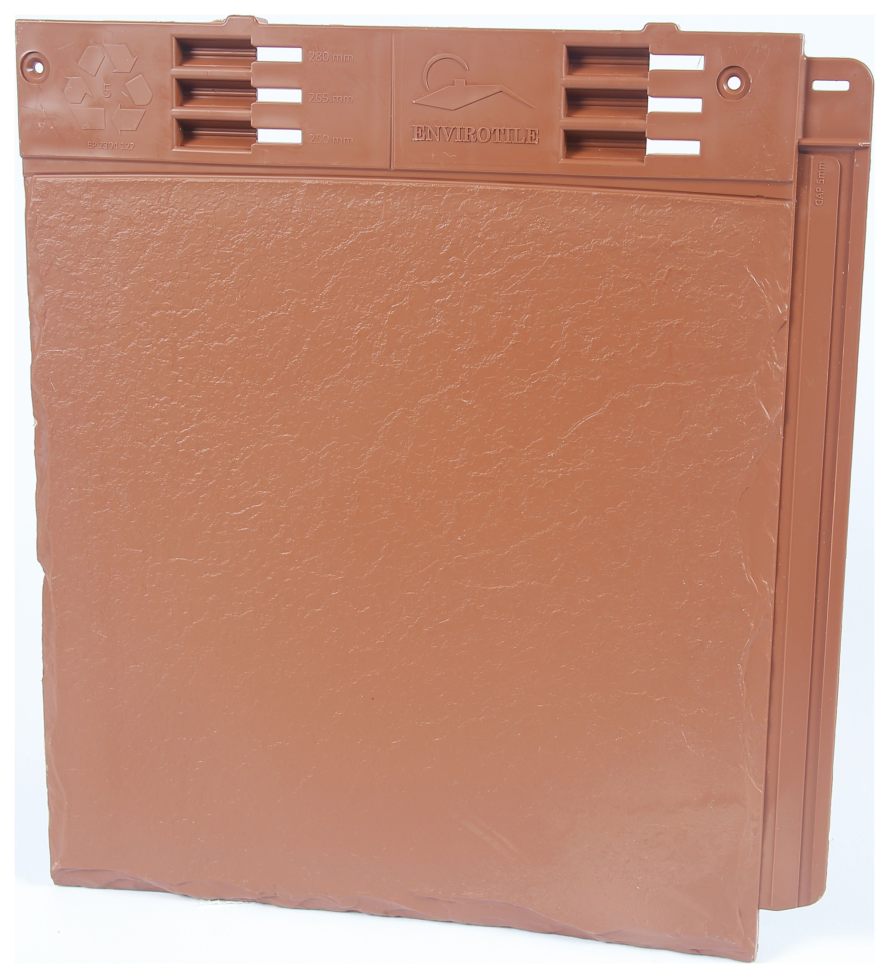 Envirotile Plastic Lightweight Terracotta Roofing Tile - 365 x 335 x 12mm