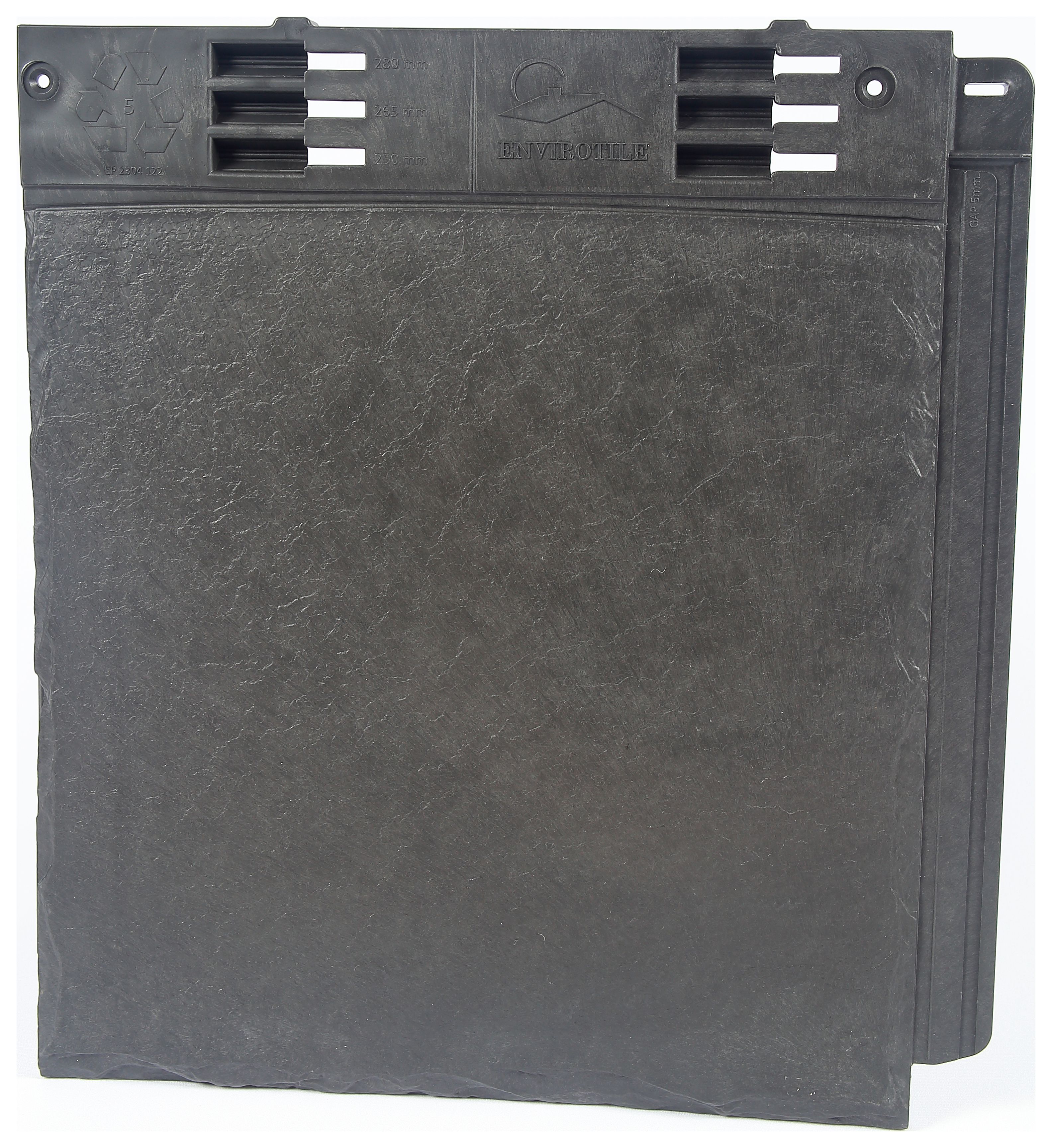 Envirotile Plastic Lightweight Grey Roofing Tile - 365 x 335 x 12mm