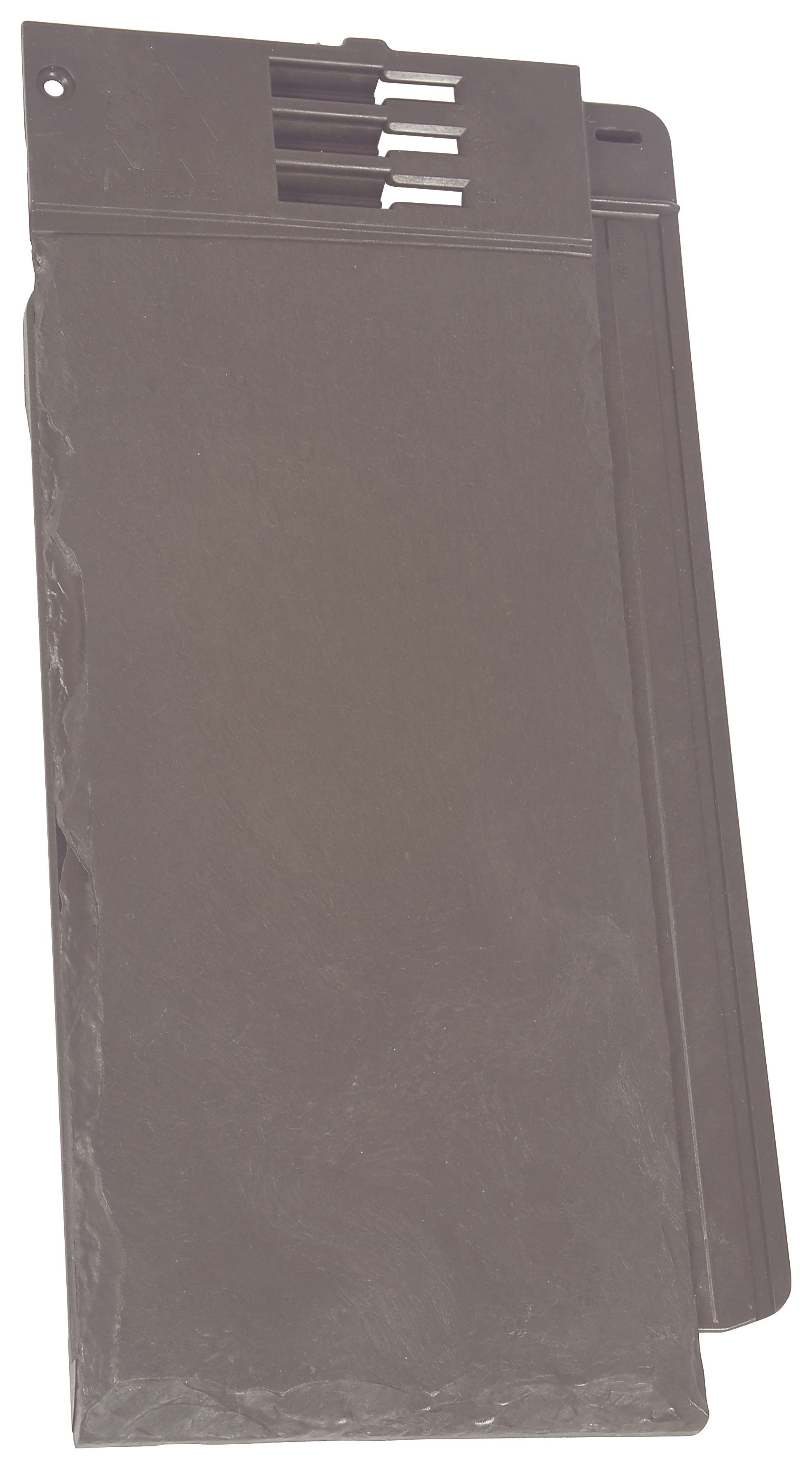 Envirotile Plastic Lightweight Dark Brown Half Tile - 365 x 175 x 12mm