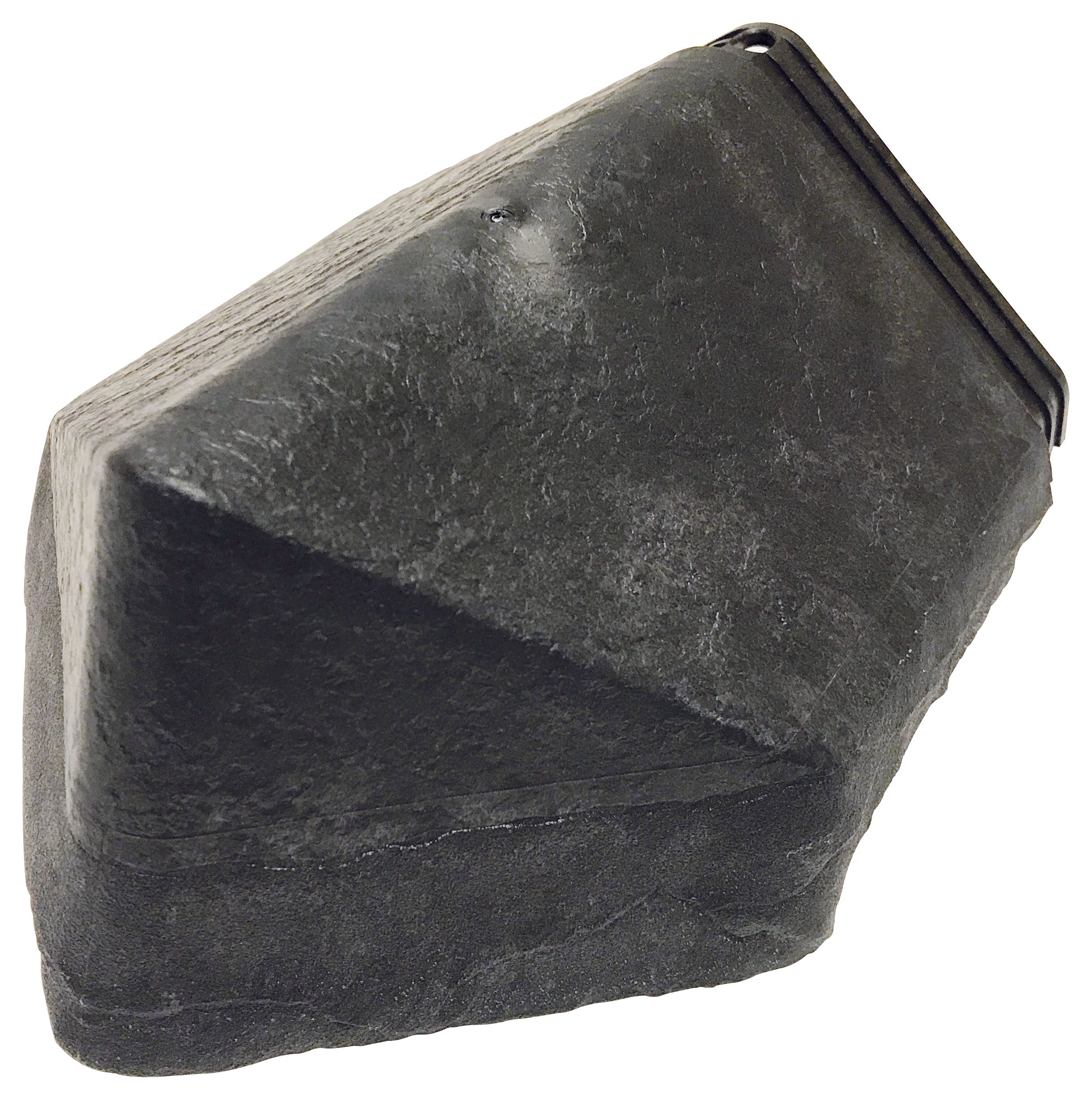 Image of Envirotile Plastic Lightweight Grey Hip End Cap - 425 x 165 x 6mm
