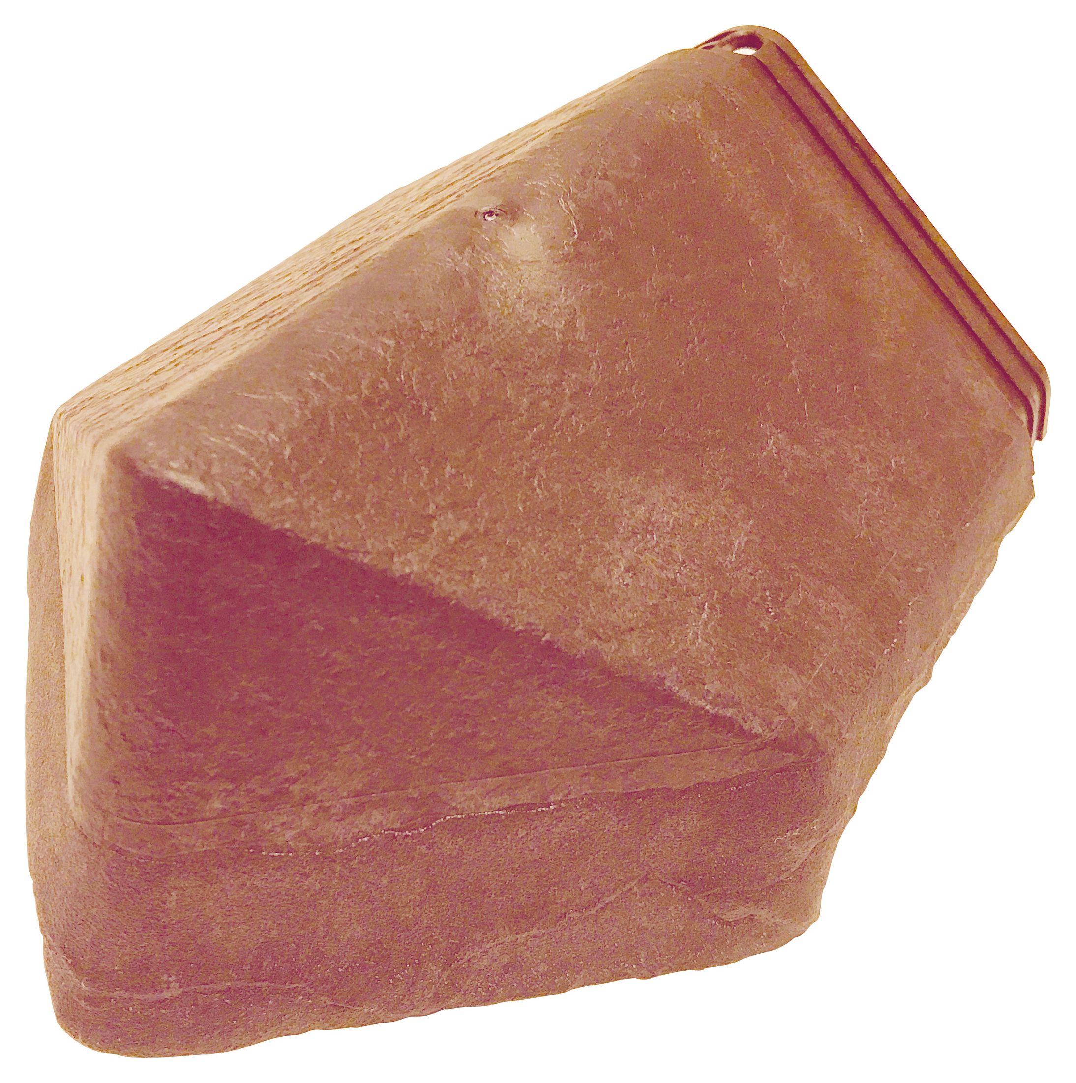 Envirotile Plastic Lightweight Terracotta Hip End Cap - 425 x 165 x 6mm