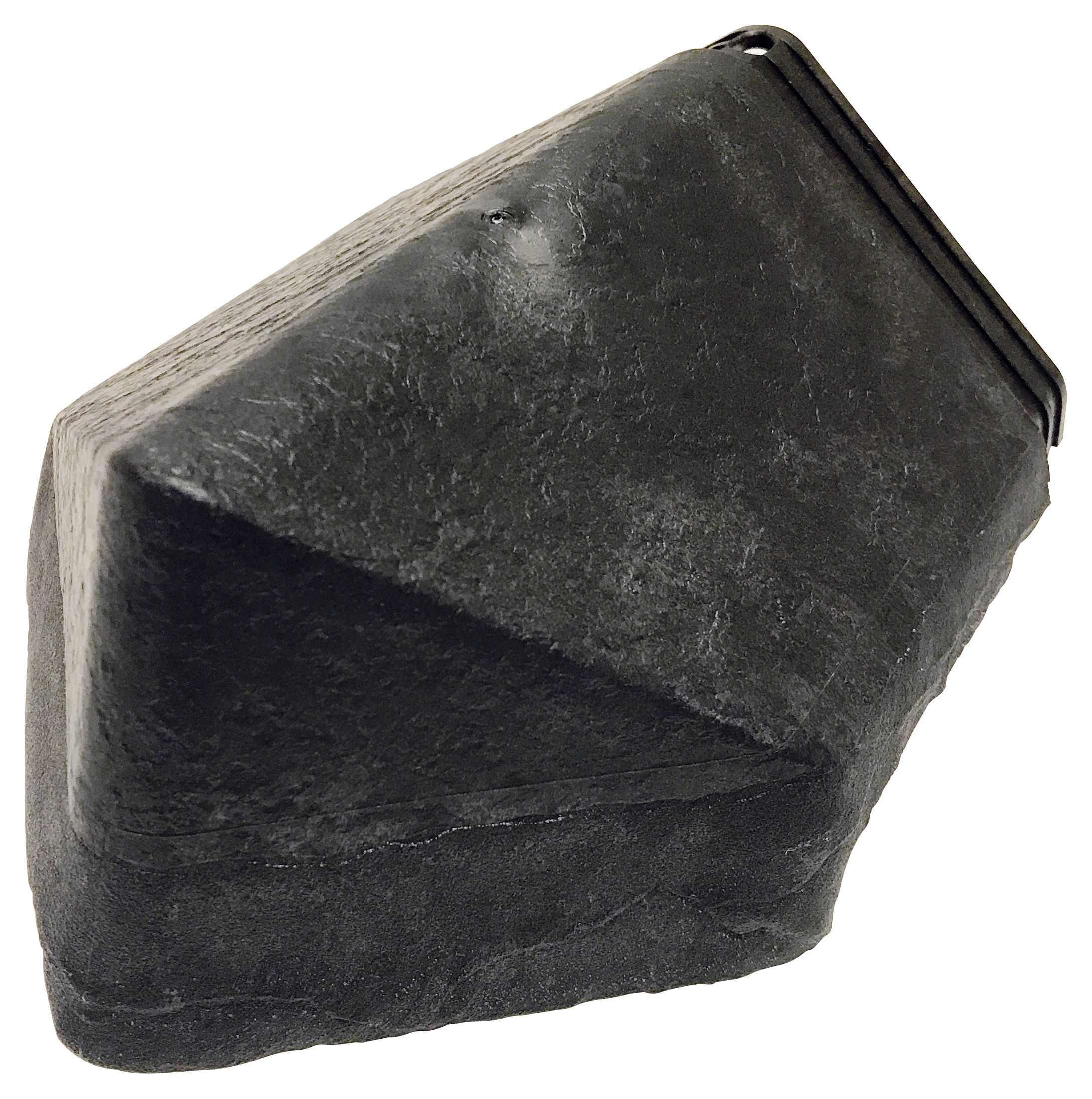 Image of Envirotile Plastic Lightweight Anthracite Hip End Cap - 180 x 165 x 6mm