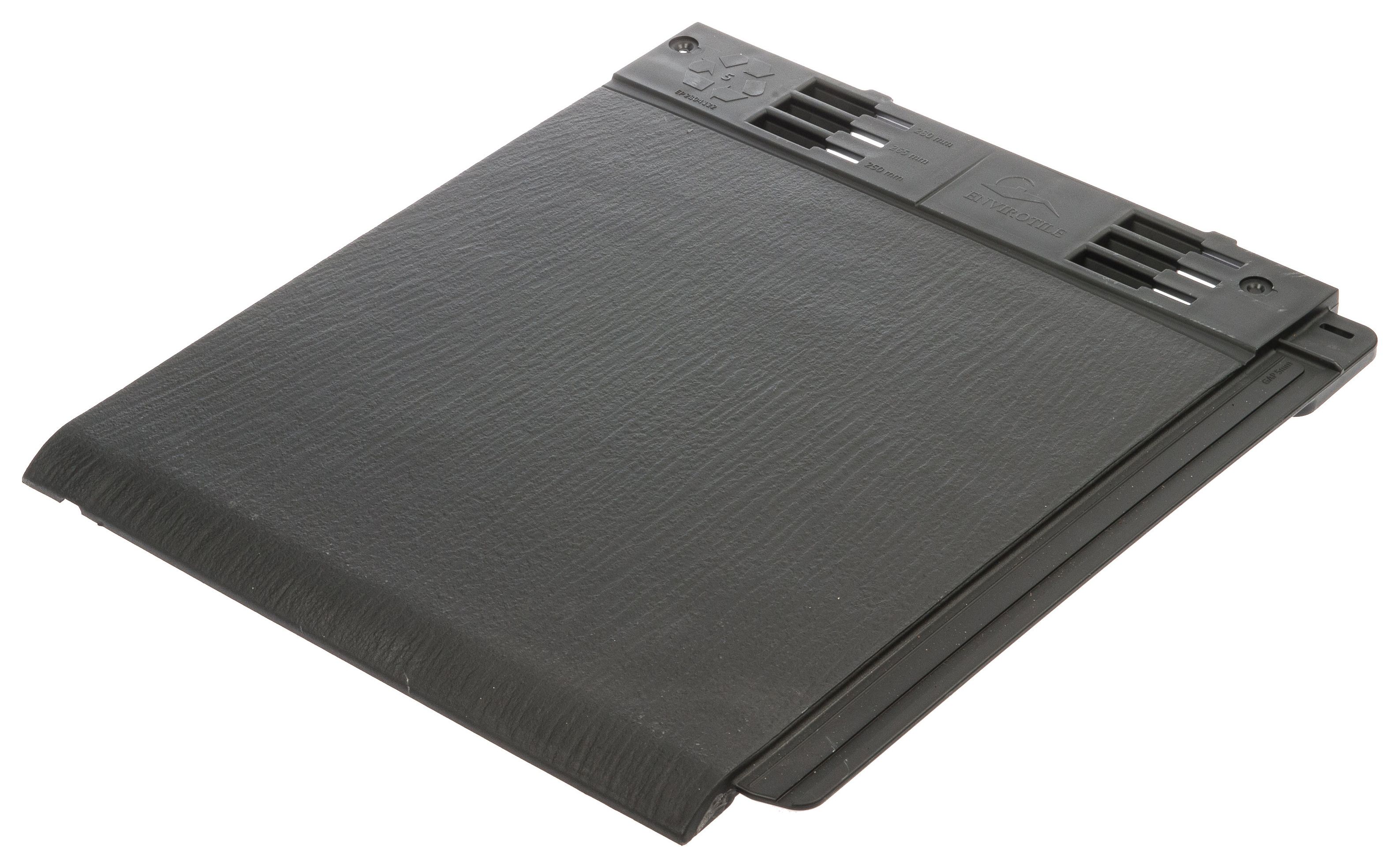 Image of Envirotile Anthracite Plastic Tile - 365 x 335 x 12mm