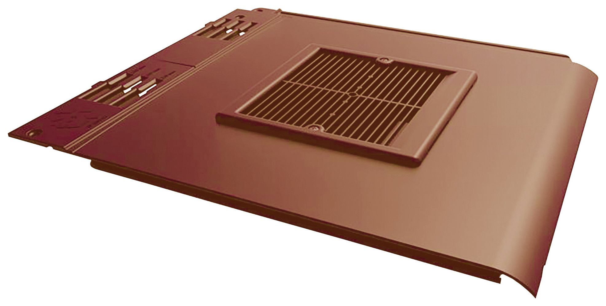 Image of Envirotile Plastic Lowline Terracotta Tile Vent - 365 x 325 x 12mm