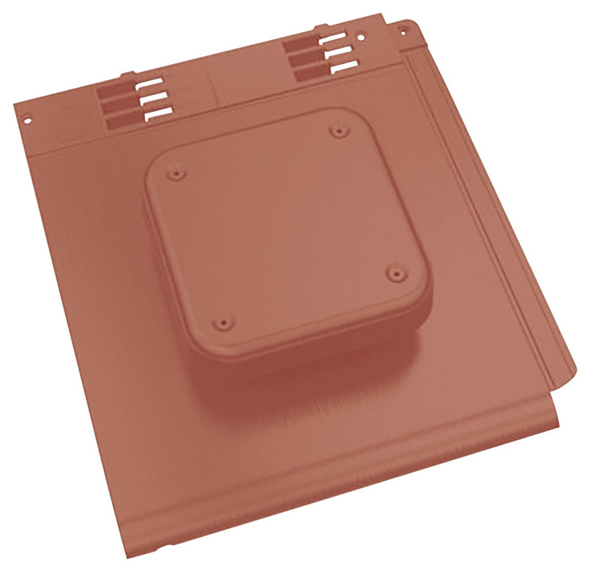 Image of Envirotile Plastic Tile Terracotta Cowl Vent - 365 x 325 x 12mm