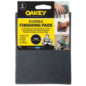 Oakey Flexible Finishing Pads - Pack of 5