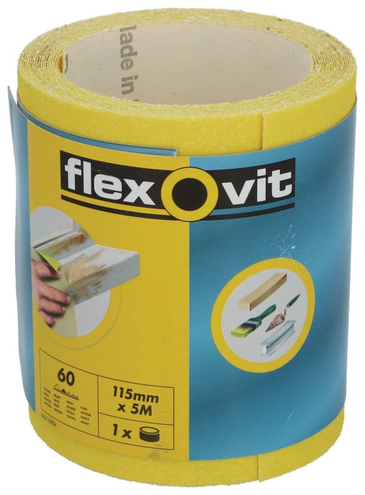 Flexovit 60 Grit Coarse Sanding Roll - 5m
