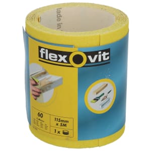 Flexovit 60 Grit Coarse Sanding Roll - 5m x 115mm