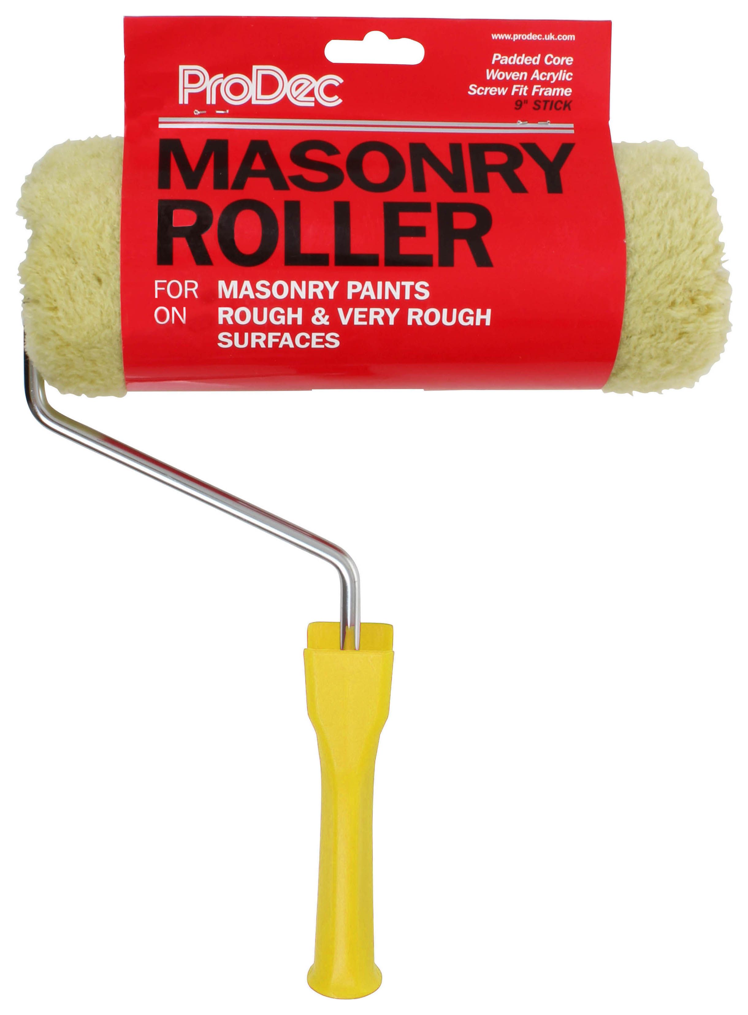Image of ProDec Masonry Paint Roller & Threaded Frame - 9in