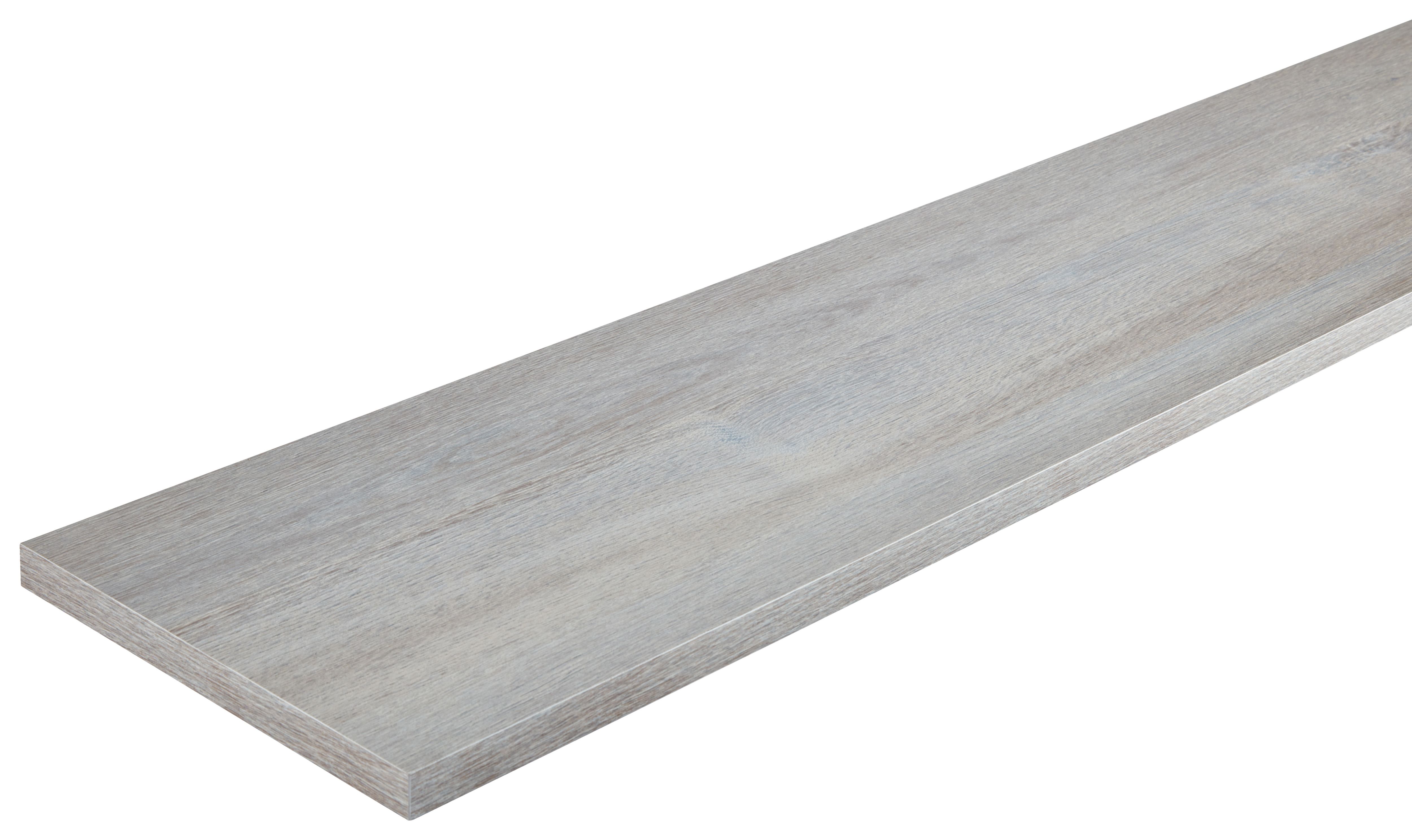 Wickes MFC Grey Clubhouse Oak Shelf - 18 x 305 x 1200mm