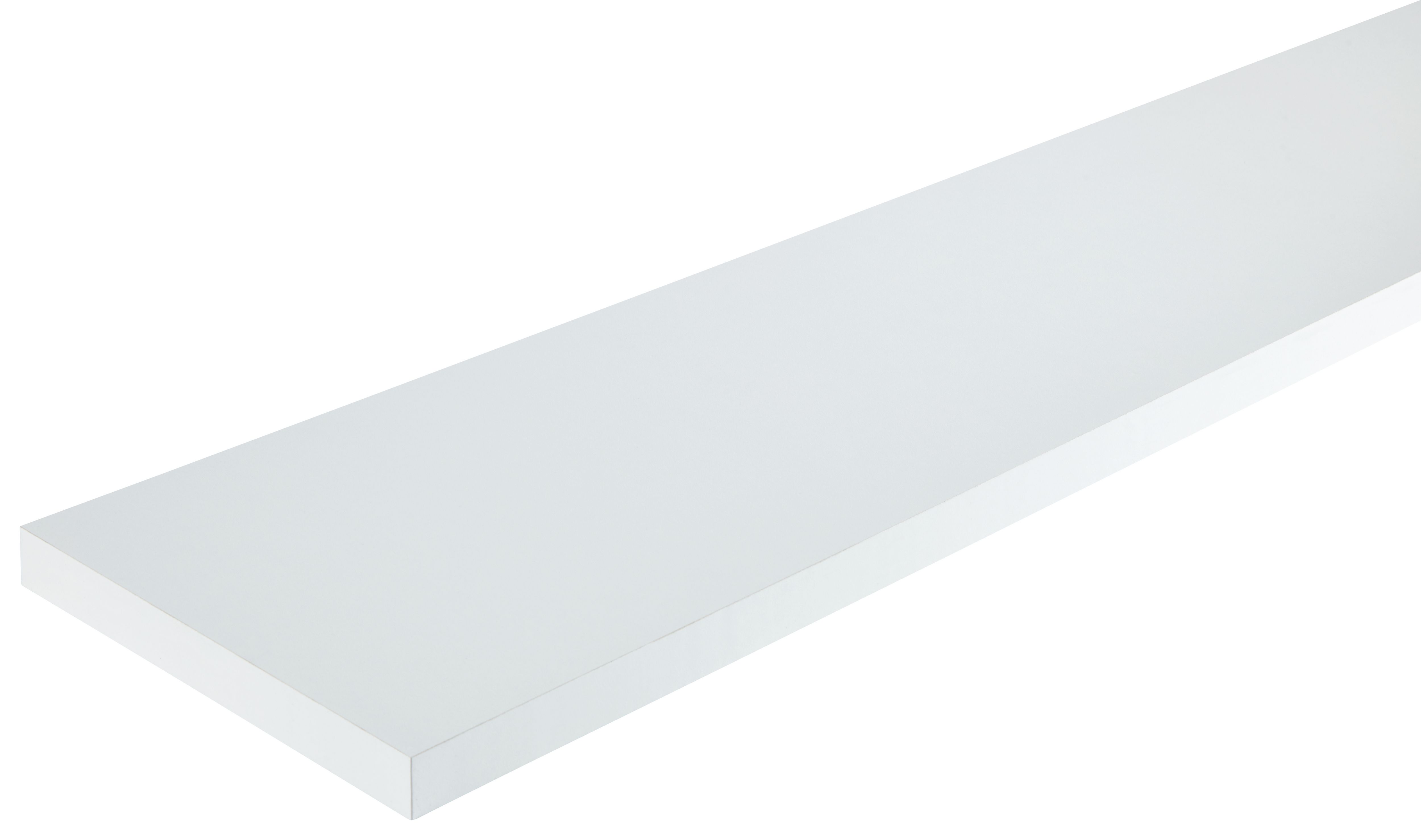 Wickes MFC White Shelf - 25 x 230 x 1830mm