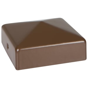 DuraPost Sepia Brown Post Cap with Bracket - 75mm x 75mm