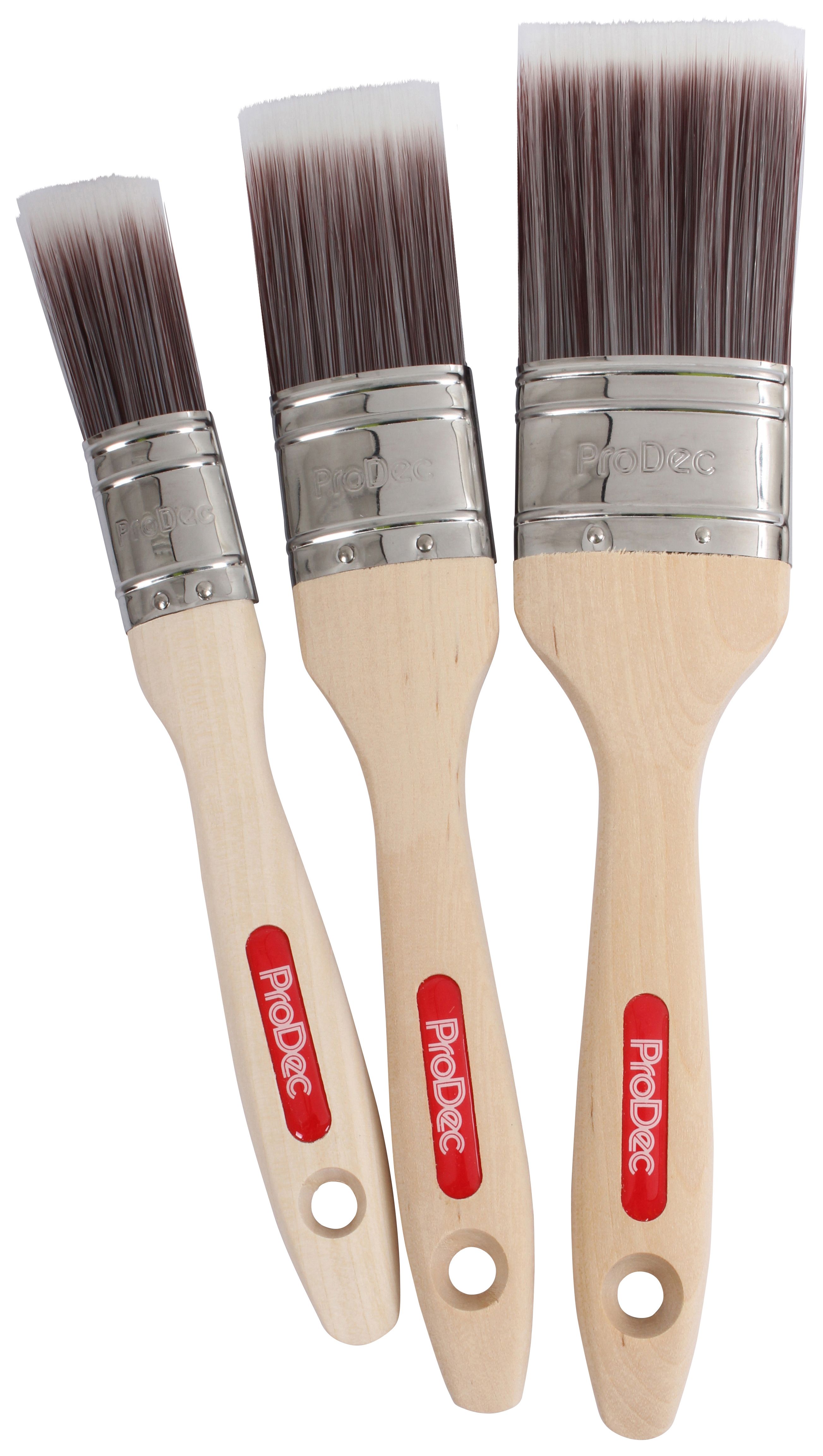 Image of ProDec Premier Oval Paint Brush Set - Pack of 3
