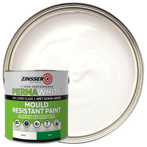 Zinsser Perma-White Matt Mould Paint - 2.5L