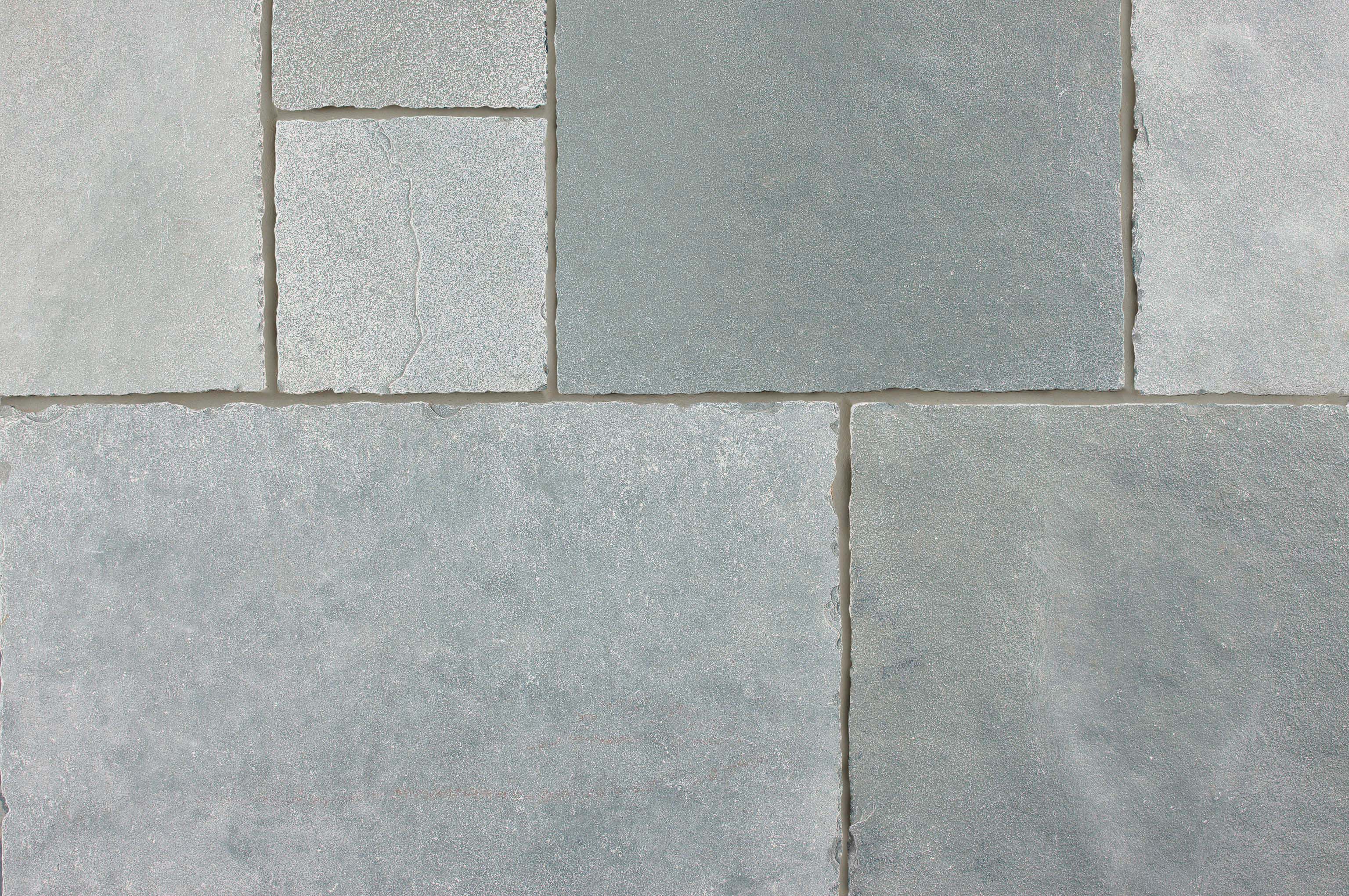 Image of Marshalls Antique Alverno Riven Silver Limestone Paving Slab Mixed Size - Sample