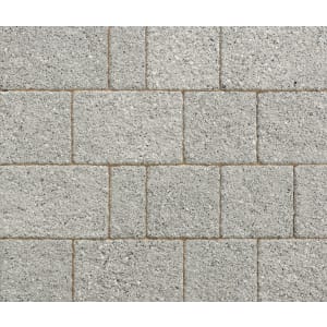 Marshalls Argent Driveway Block Paving Pack Mixed Size Light Grey - Sample