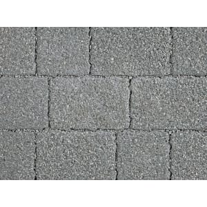 Marshalls Argent Priora Driveway Textured Block Paving Pack Mixed Size Dark Silver - Sample