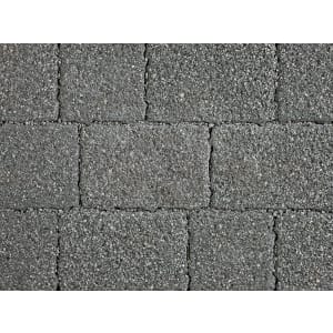 Marshalls Argent Priora Driveway Textured Block Paving Pack Mixed Size Graphite - Sample