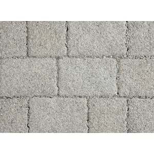 Marshalls Argent Priora Driveway Textured Block Paving Pack Mixed Size Light Silver - Sample