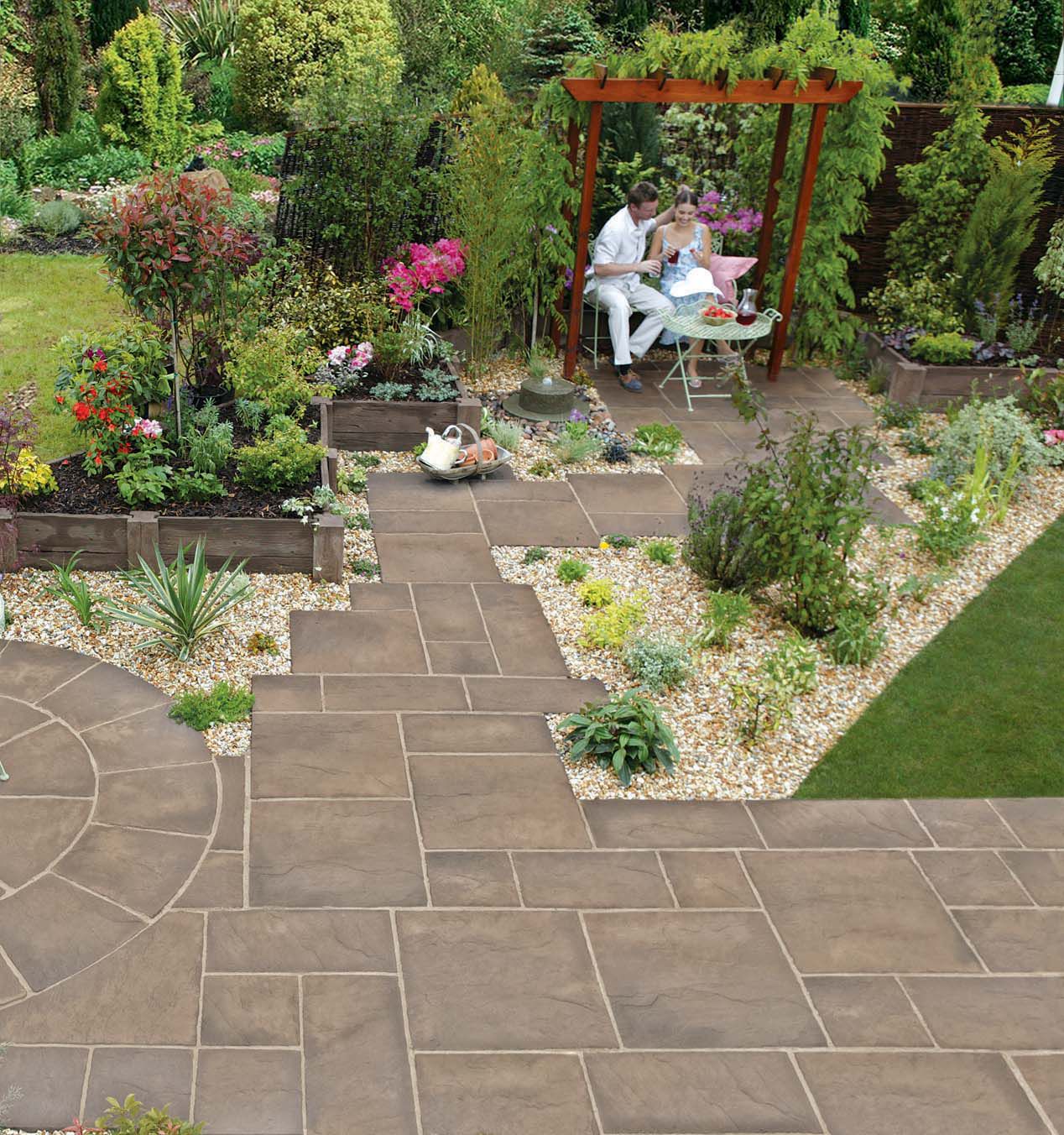 Marshalls Heritage Riven Weathered Yorkstone Paving Slab - Sample