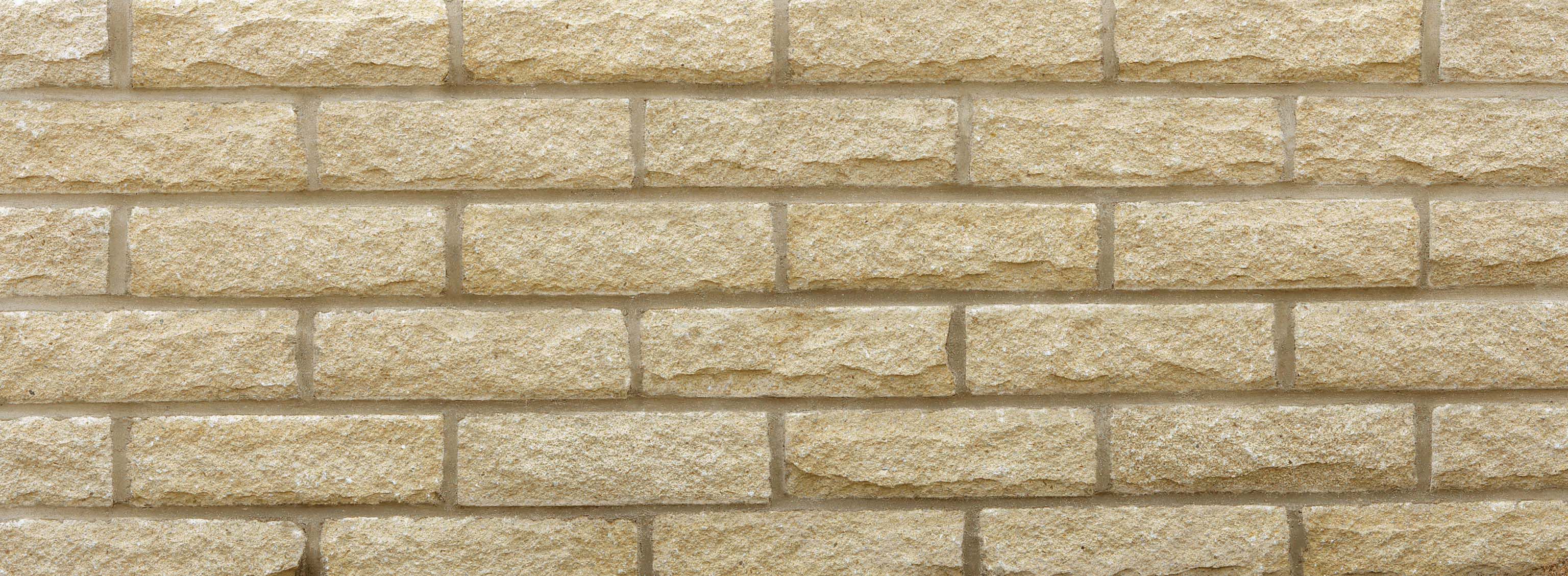 Marshalls Marshalite Textured Pitch Faced Buff Walling Stone - Sample