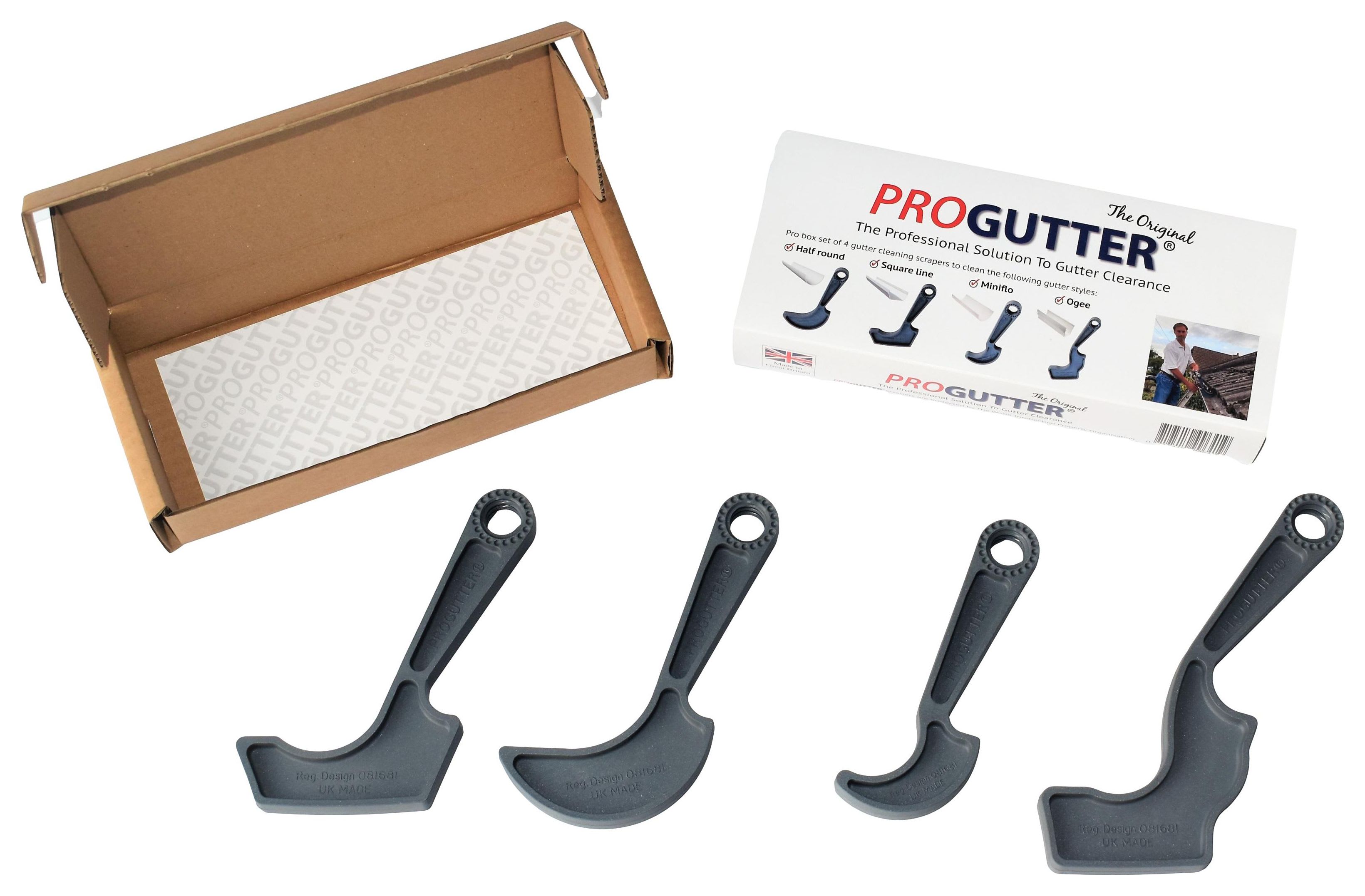 PROGUTTER Gutter Cleaning Tools - Set of 4