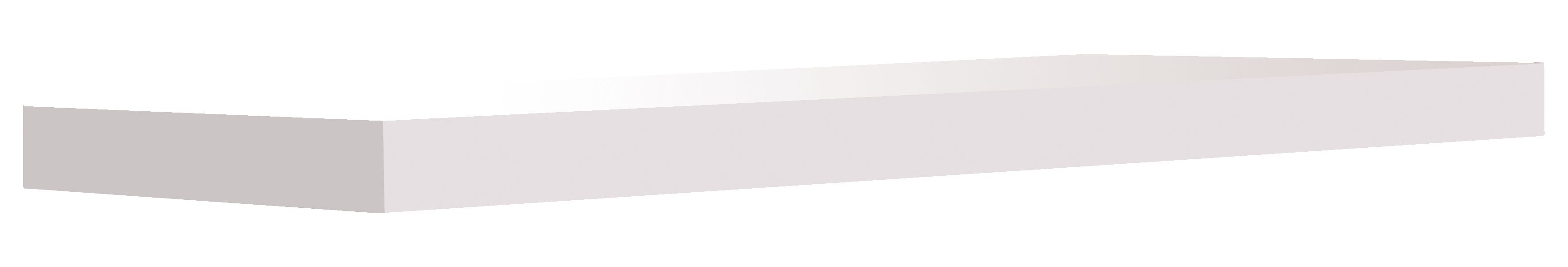 Wickes Gloss White Floating Shelf - 38 x 235 x 900mm