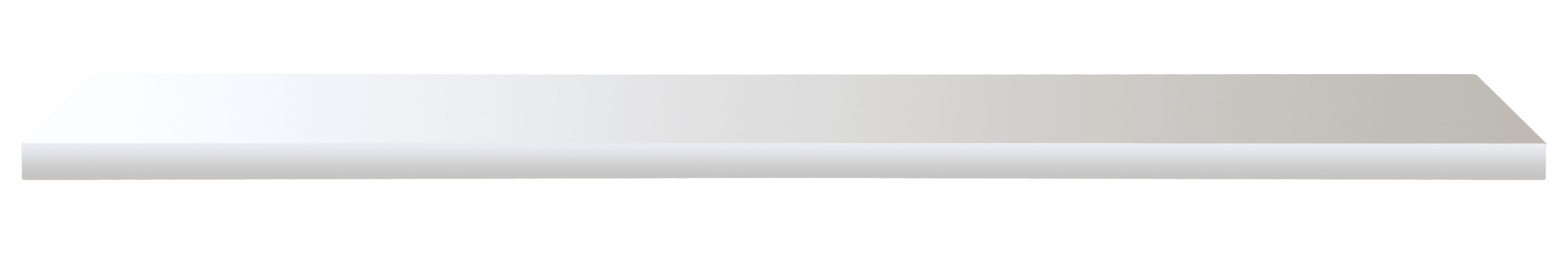 Image of Wickes Gloss White Radiator Shelf - 18 x 150 x 1200mm