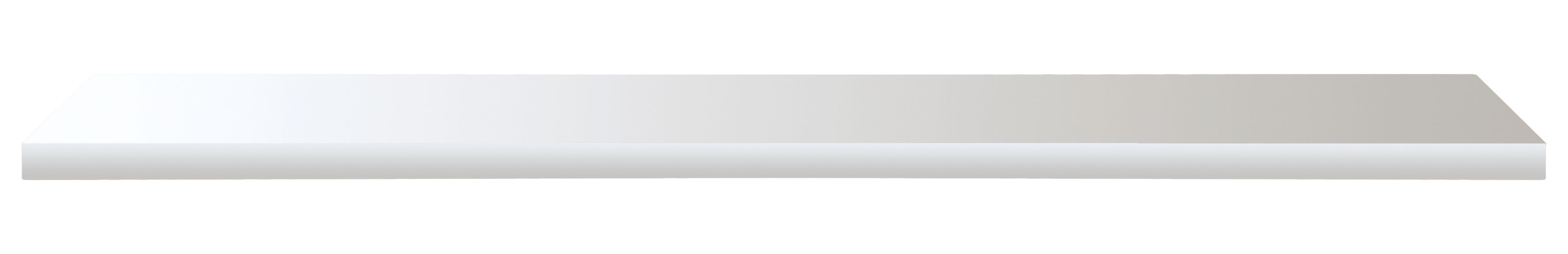 Wickes Gloss White Radiator Shelf - 18 x 150 x 1200mm