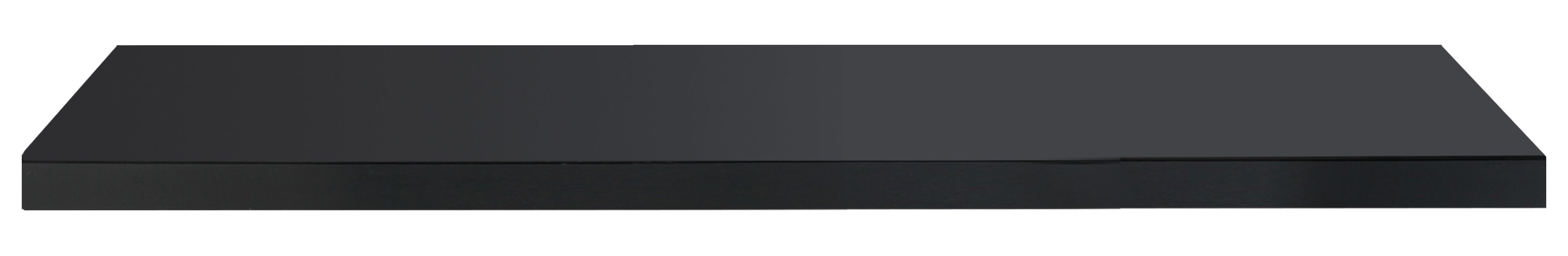 Wickes Gloss Black Radiator Shelf - 18 x 150 x 600mm