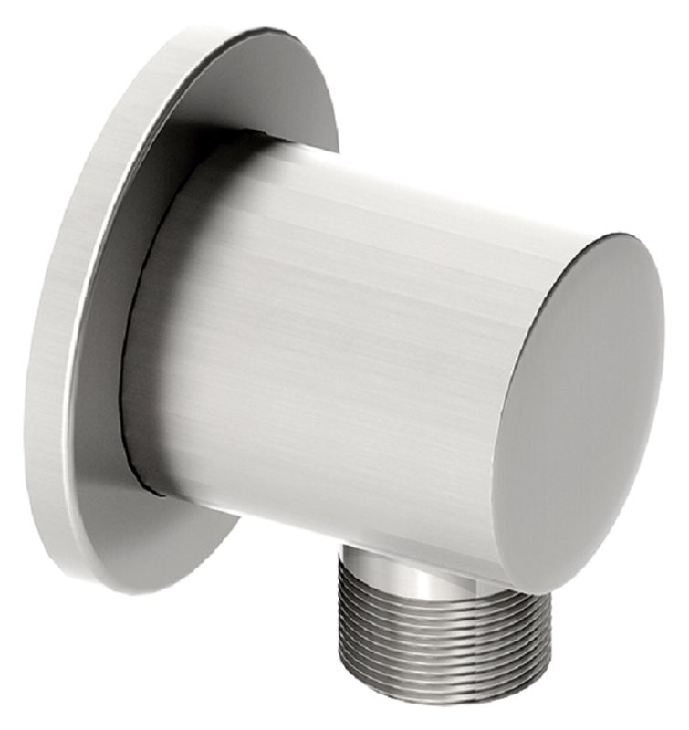 Image of Wickes Round Shower Wall Outlet - Chrome