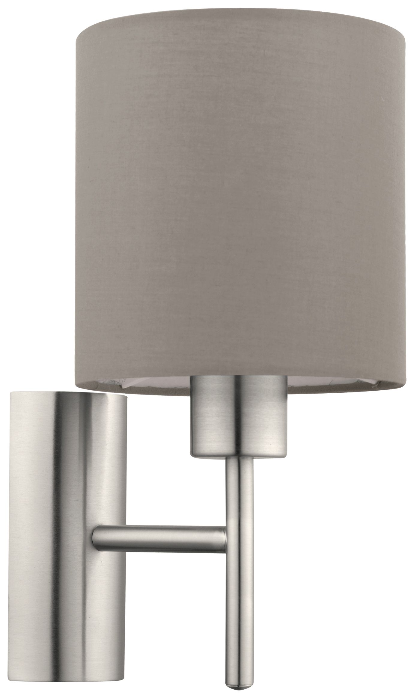 Image of Eglo Pasteri Taupe Wall Light with Switch - 60W