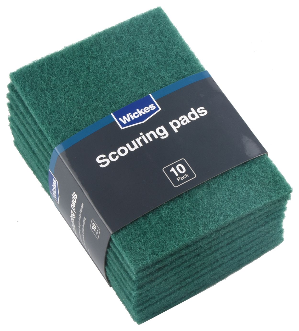 Green Scouring Pads - Pack of 10