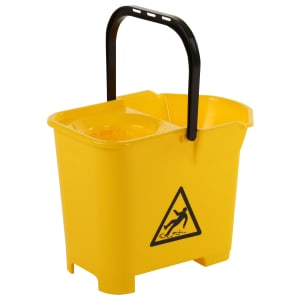 Bulldozer Bulldog Yellow Mop Bucket - 16L