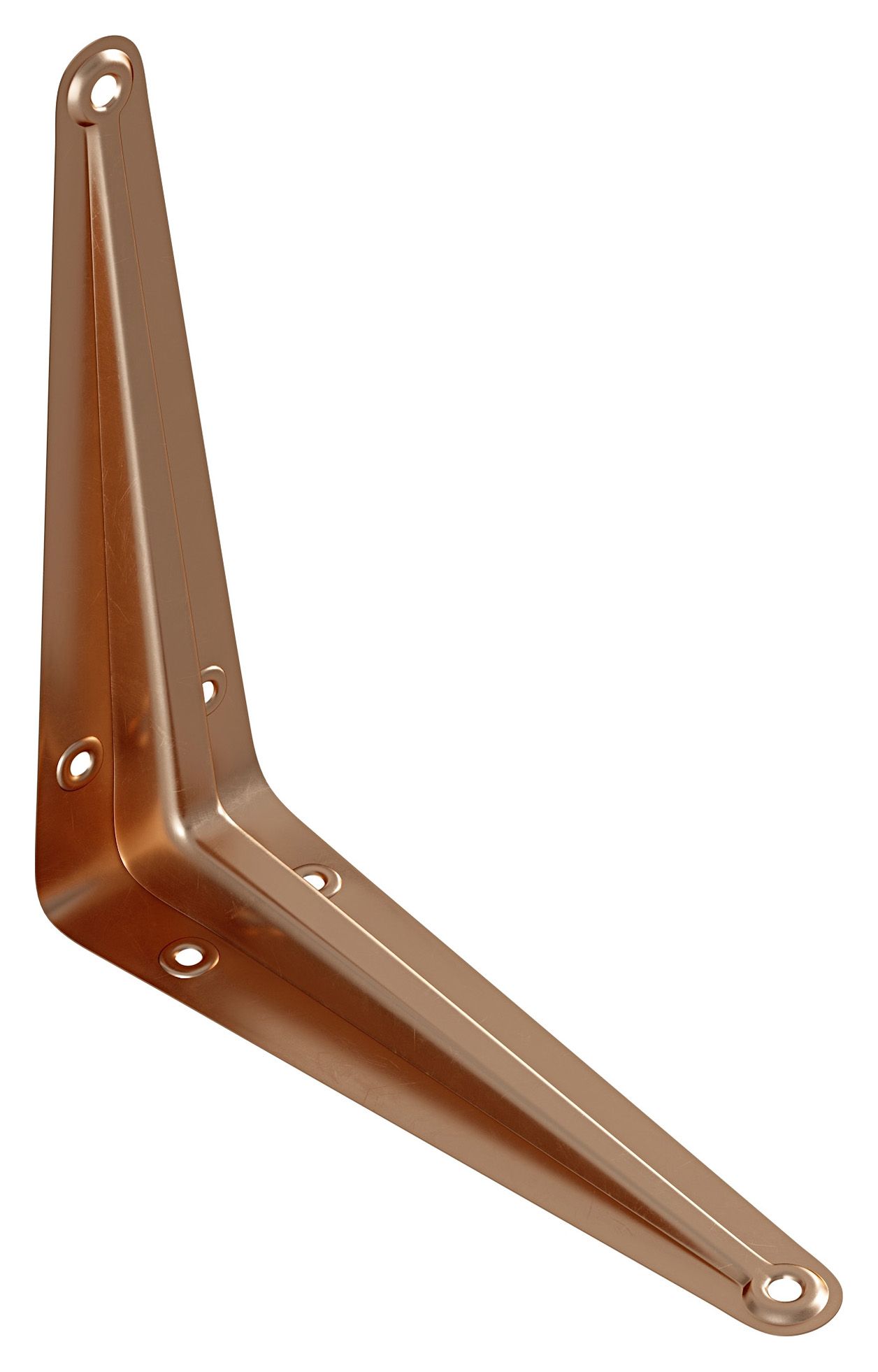 Image of Wickes London Bright Copper Shelf Bracket - 100 x 75mm