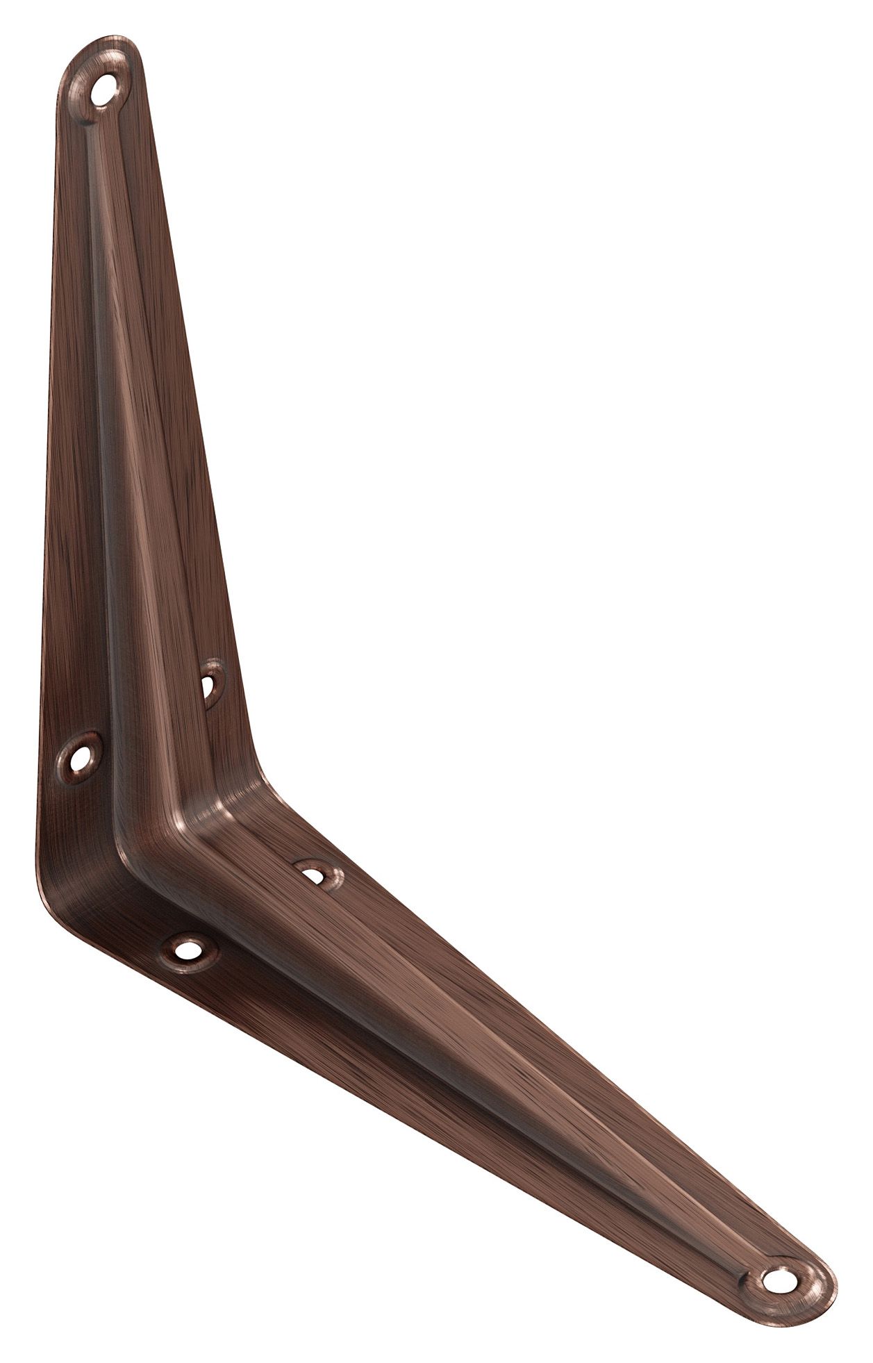 Image of Wickes London Antique Copper Shelf Bracket - 100 x 75mm