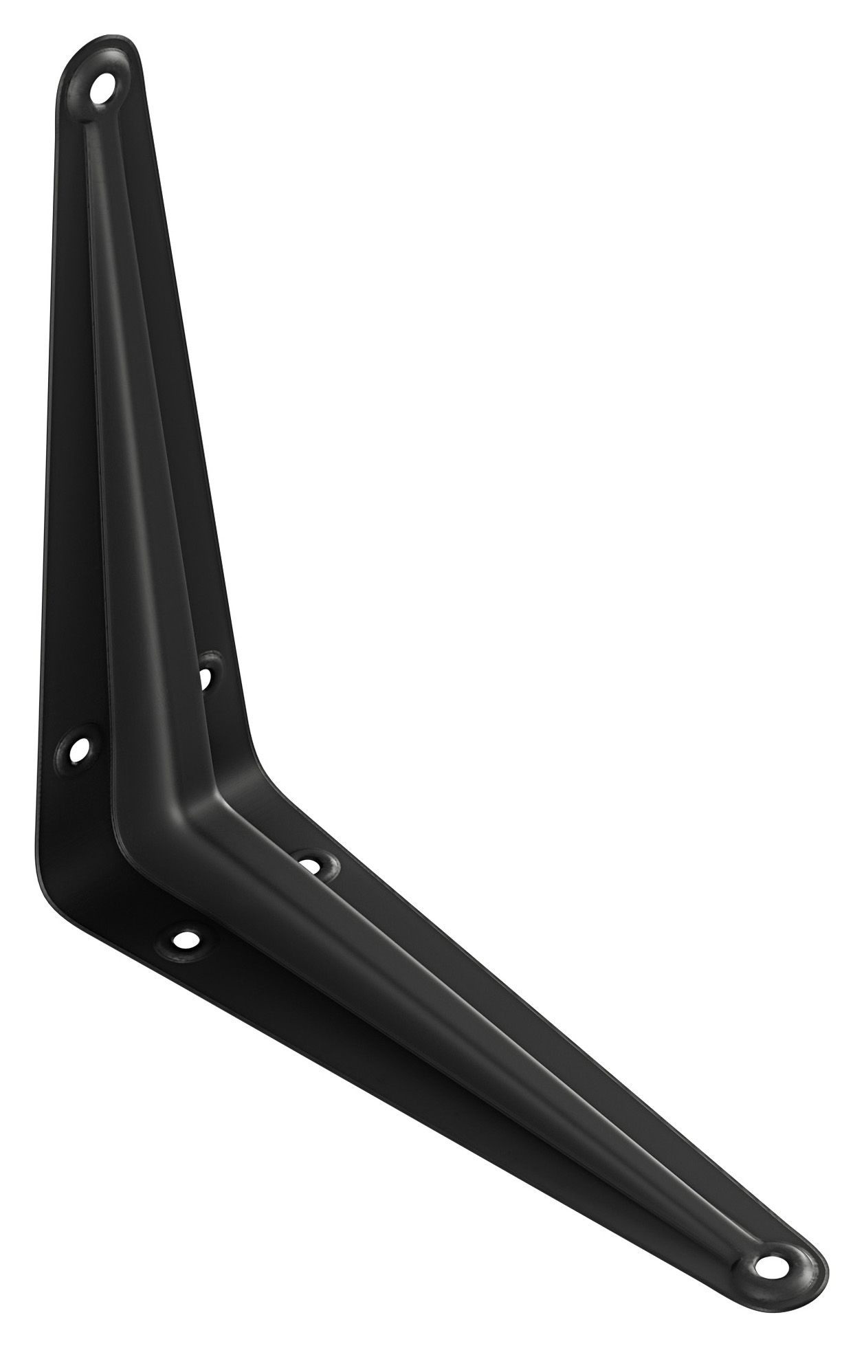 London Matt Black Shelf Bracket - 250 x 200mm