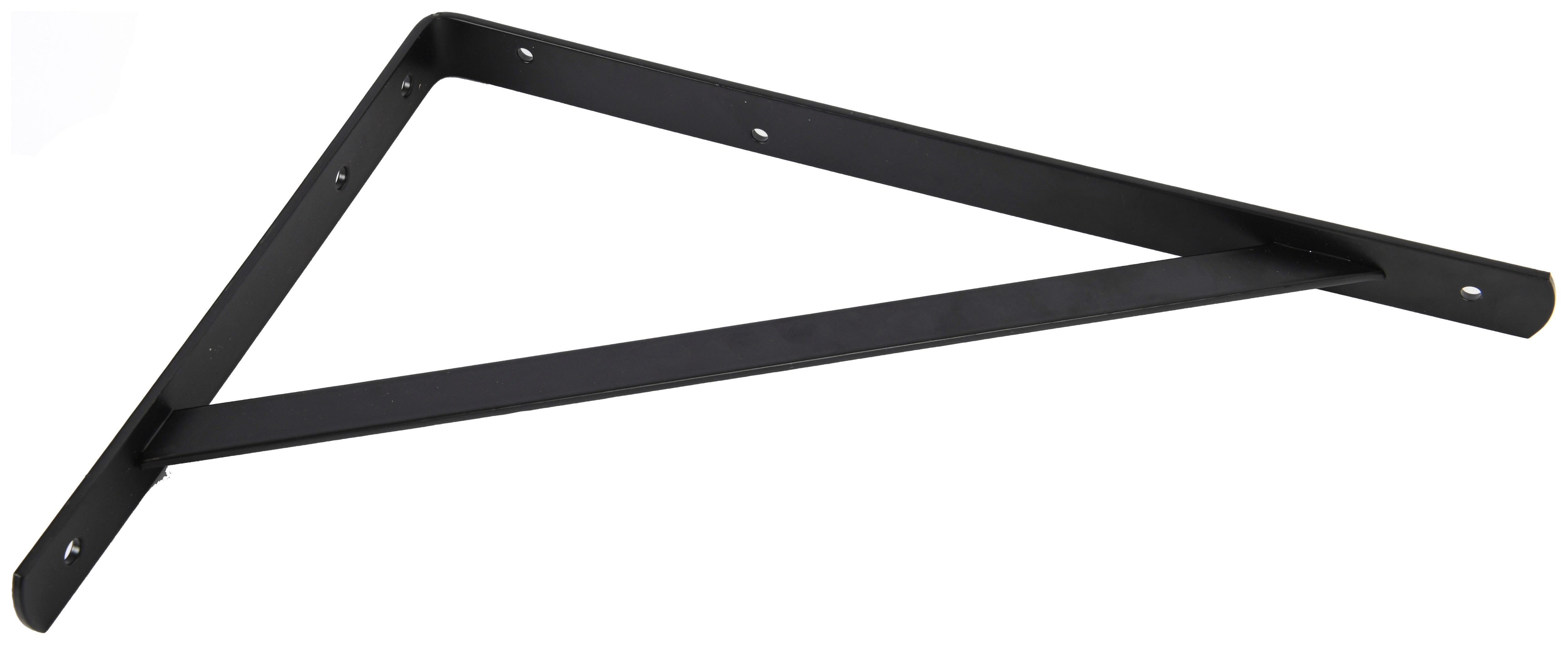 Wickes Heavy Duty Matt Black Shelf Bracket