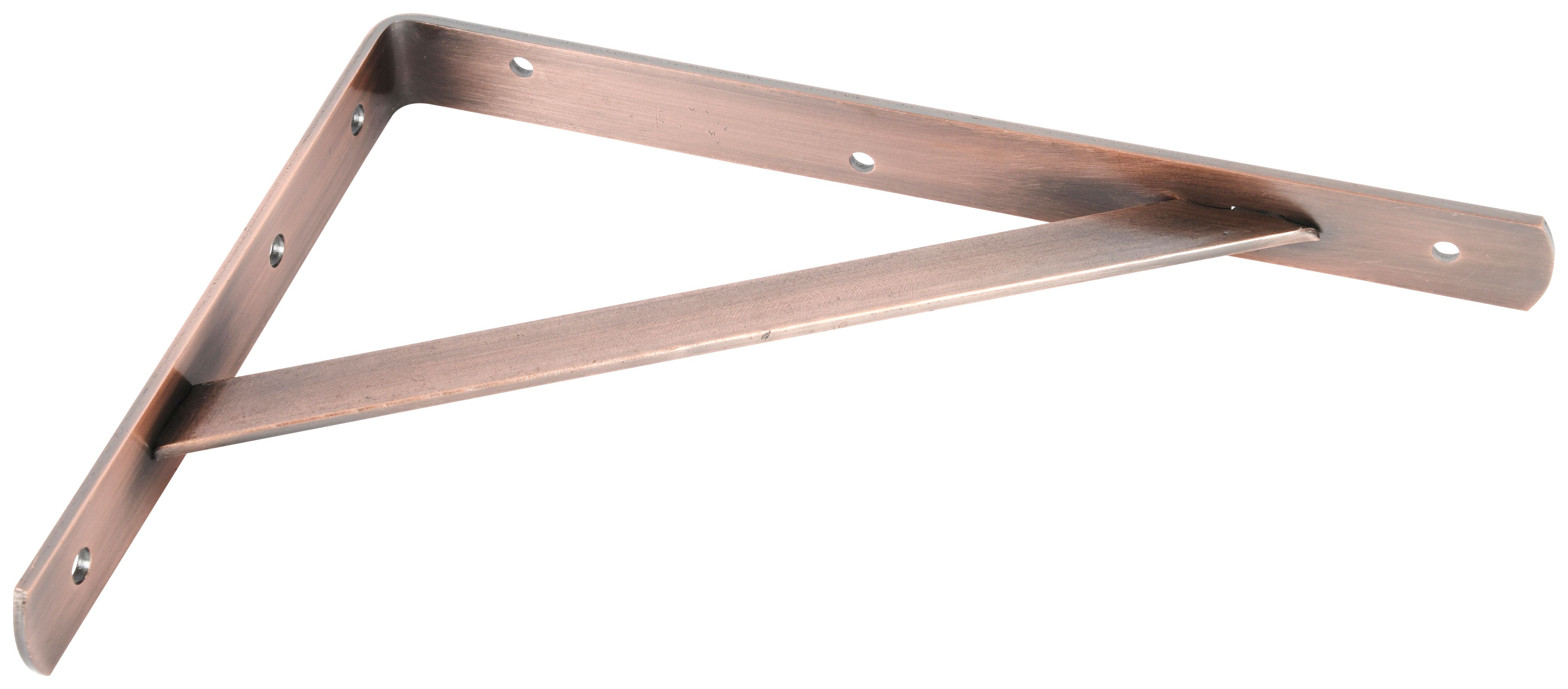 Image of Wickes Heavy Duty Antique Copper Shelf Bracket - 300 x 210mm