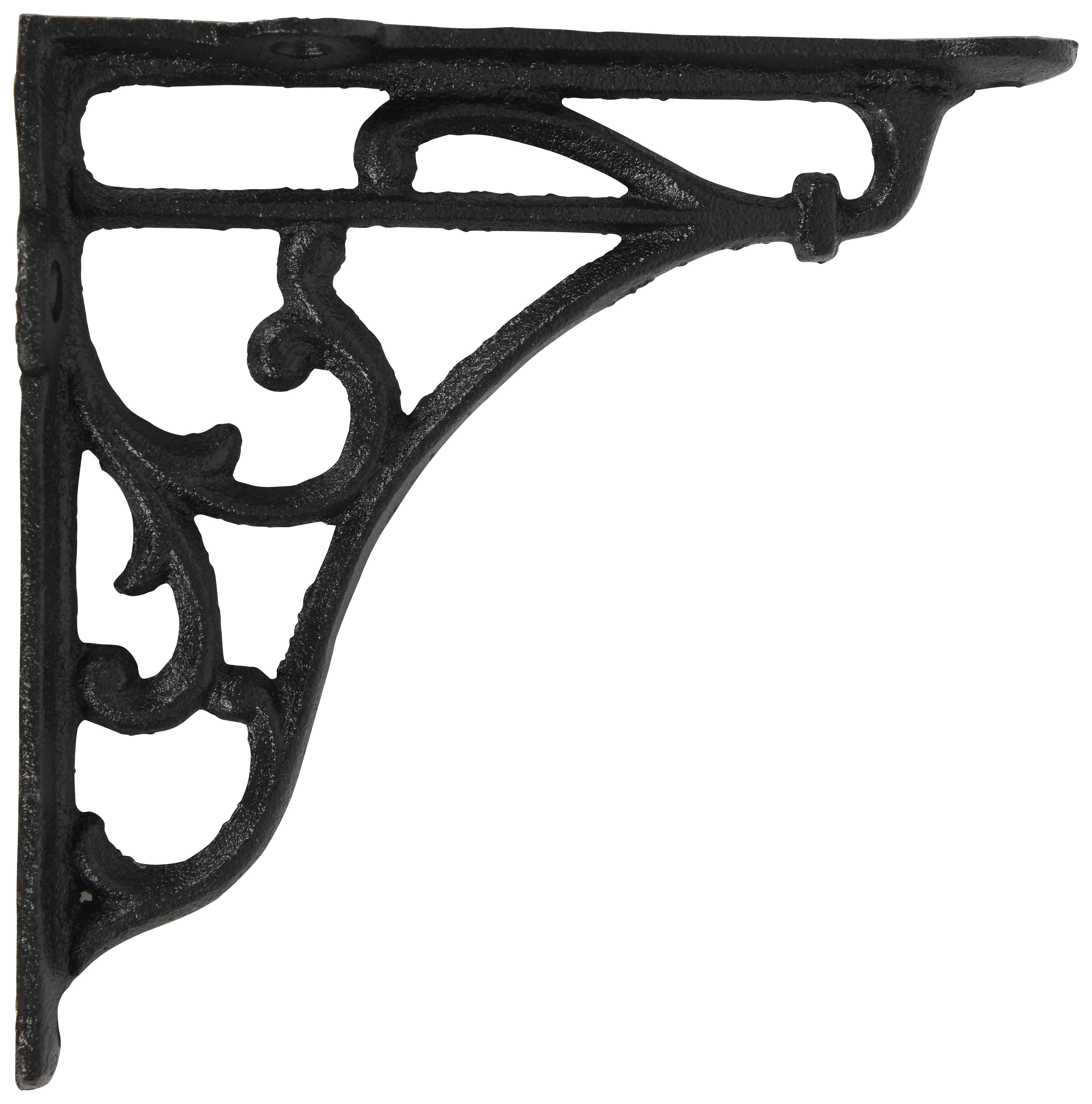 Wickes Ornate Black Railway Shelf Bracket