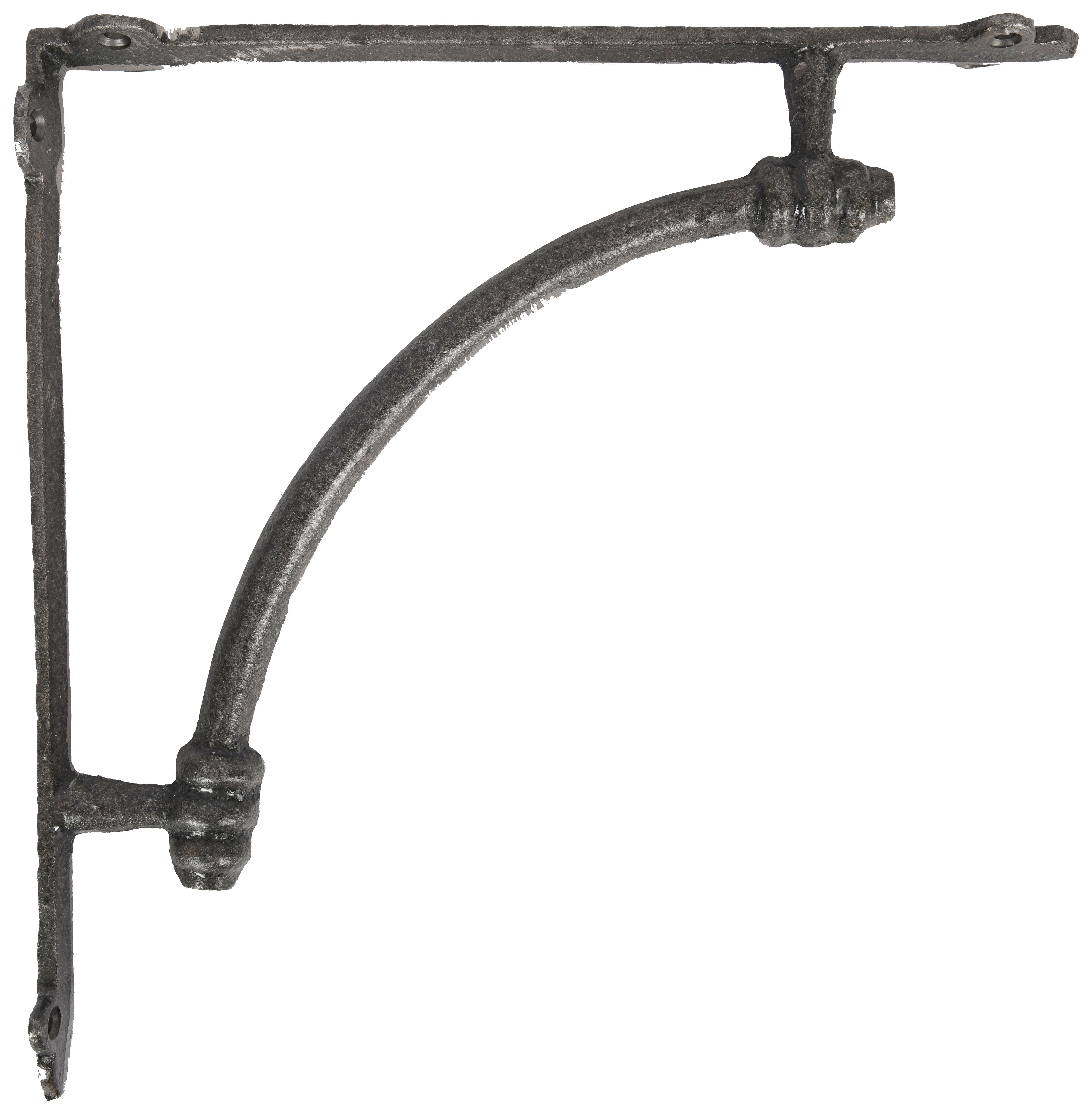 Image of Wickes Rustic Arch Steel Shelf Bracket - 150 x 150mm