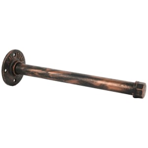 Pipe Antique Copper Shelving Bracket - 150mm