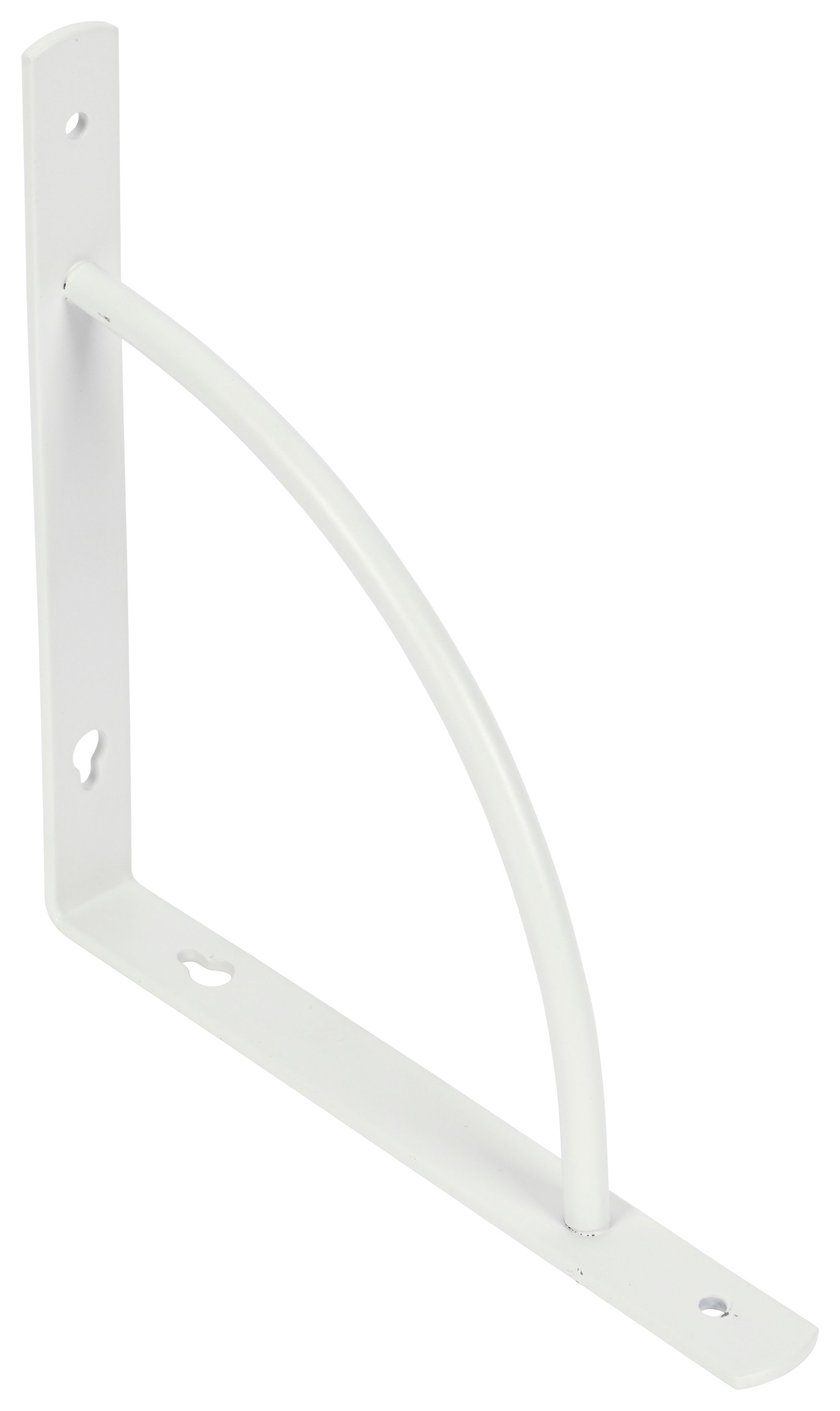 Wickes D Shape White Shelf Bracket