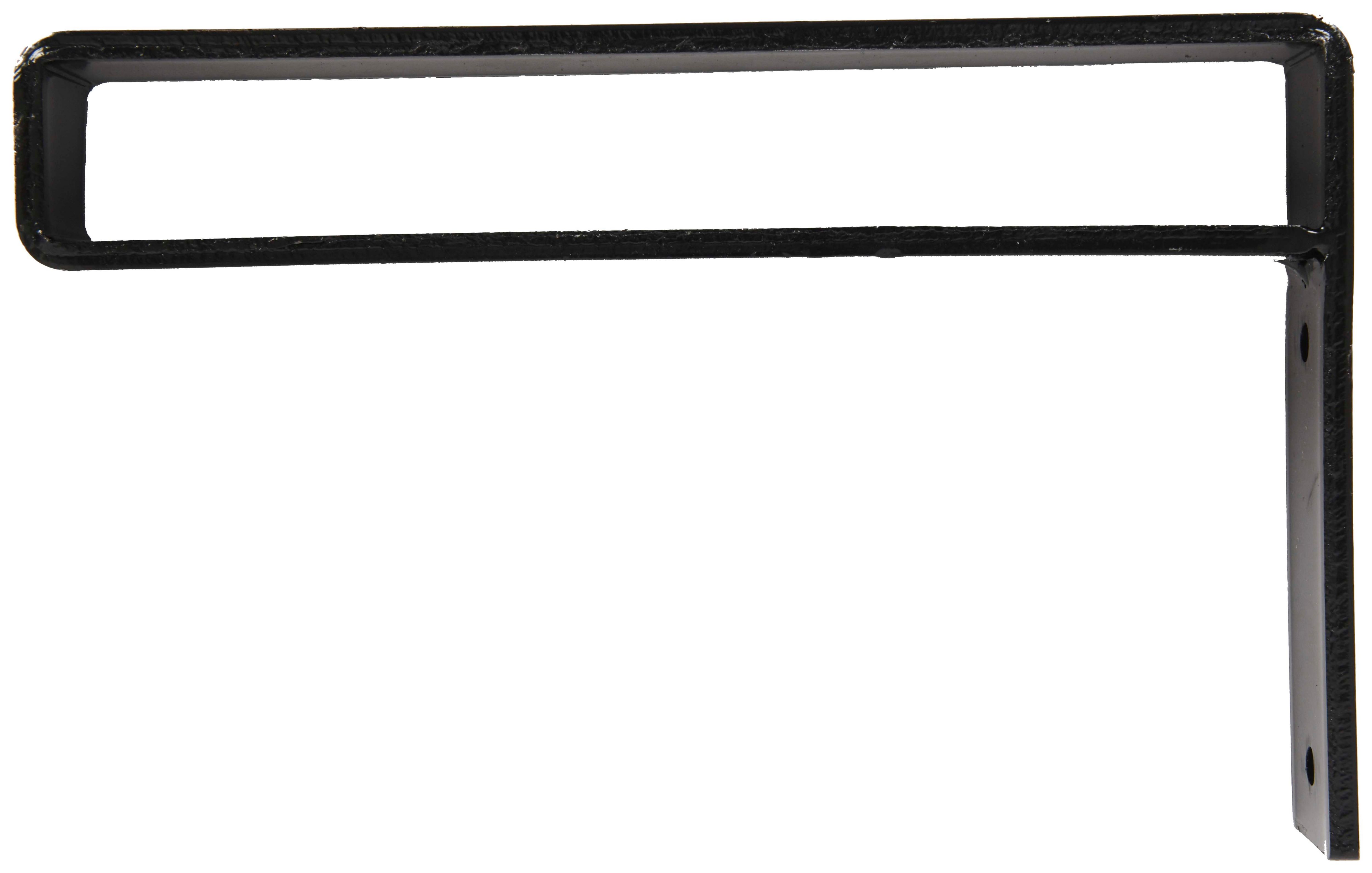 Image of Wickes Black Belt Shelf Bracket for 18mm Thick Shelves - 300 x 110mm