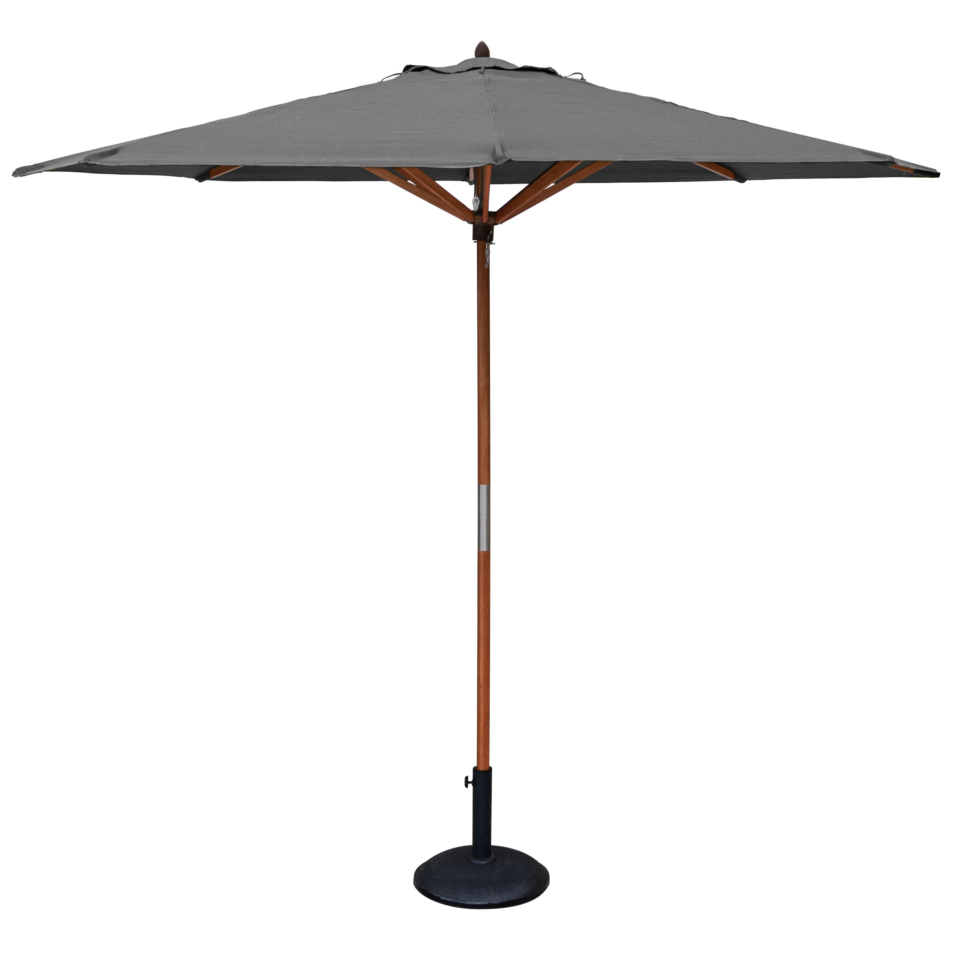 Image of Rowlinson Willington 2.7m Grey Parasol with Base