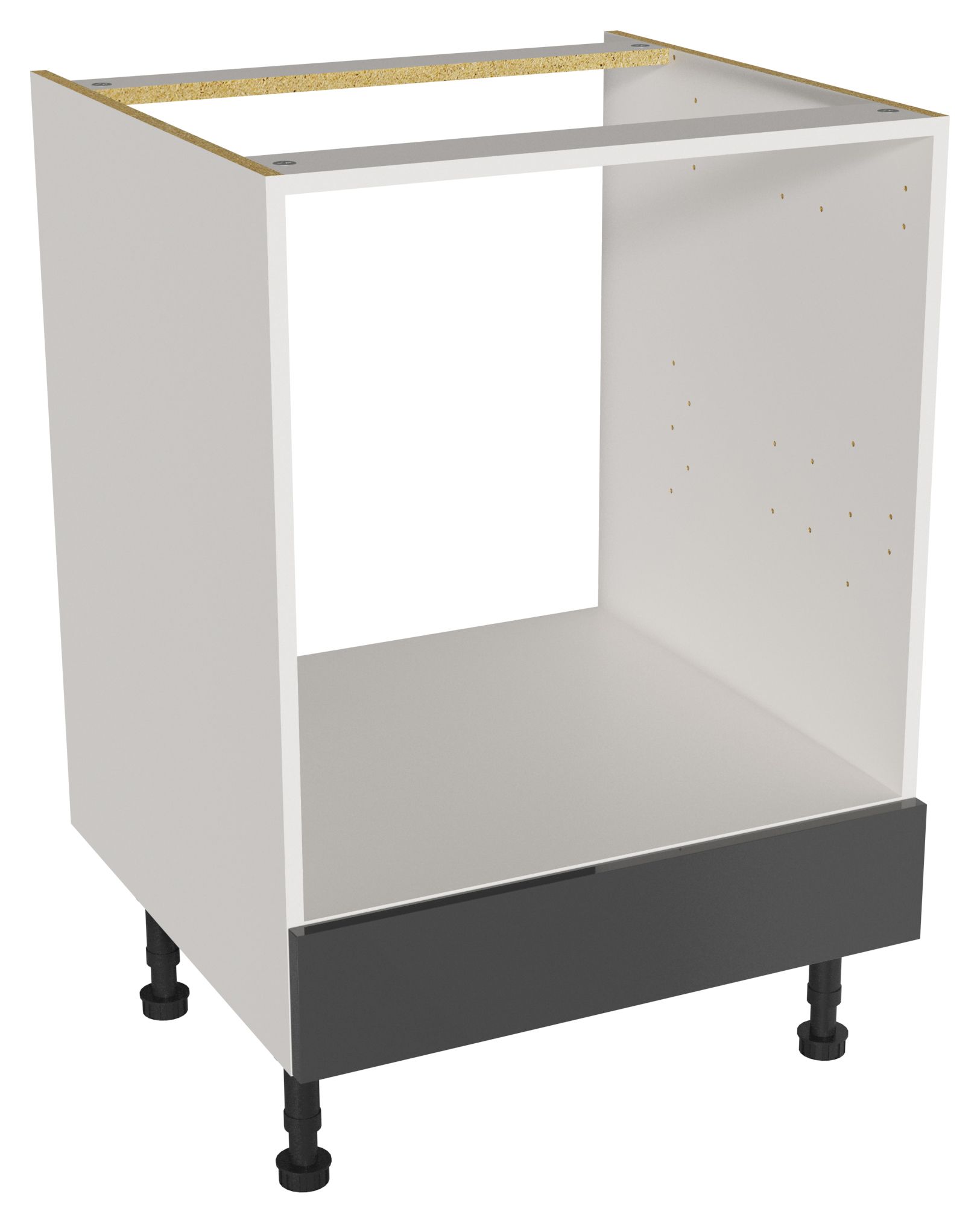 Image of Orlando Dark Grey Gloss Slab Built Under Oven Unit - 600mm