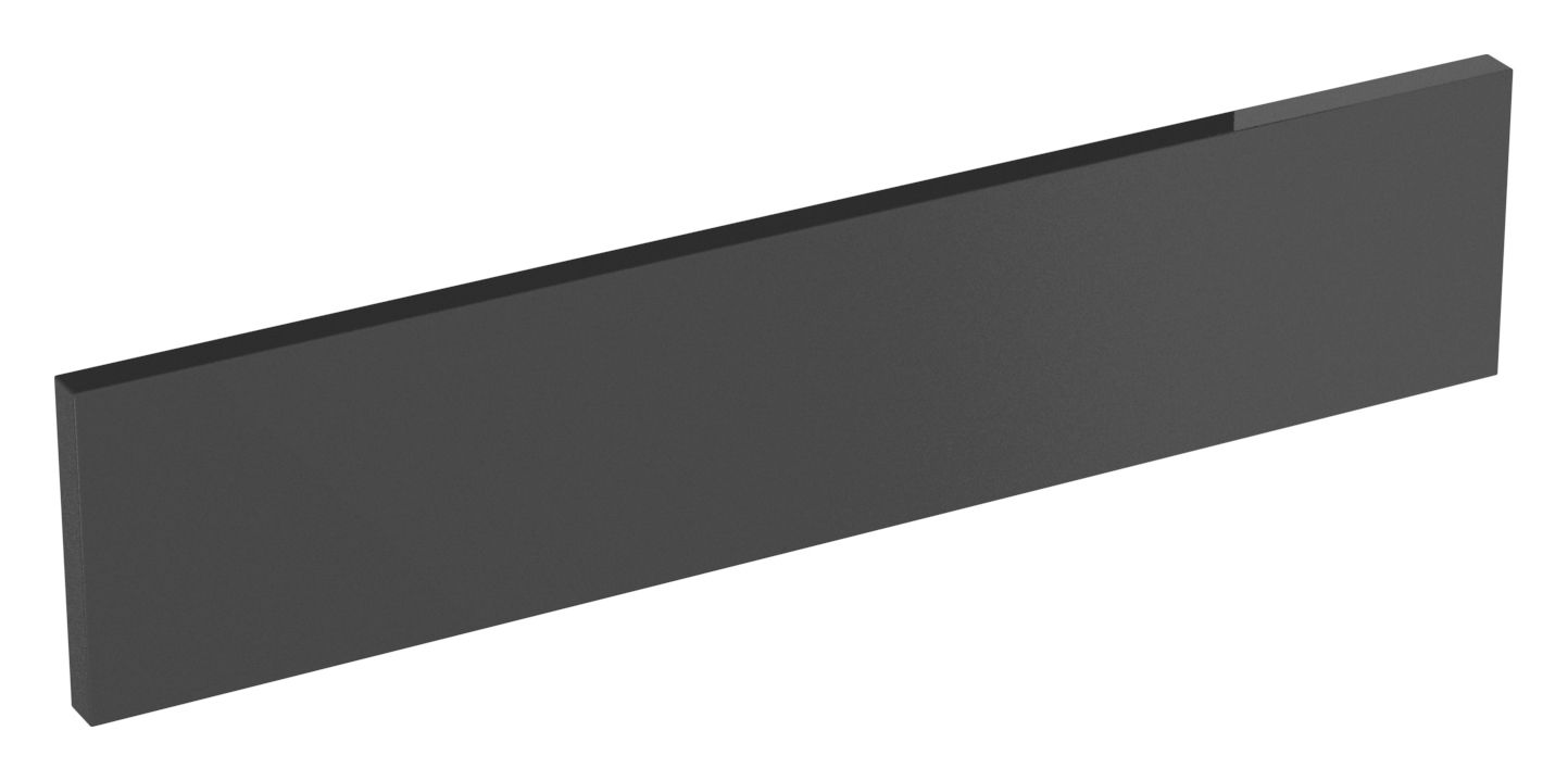 Image of Orlando Dark Grey Gloss Infill Panel - 600 x 131mm